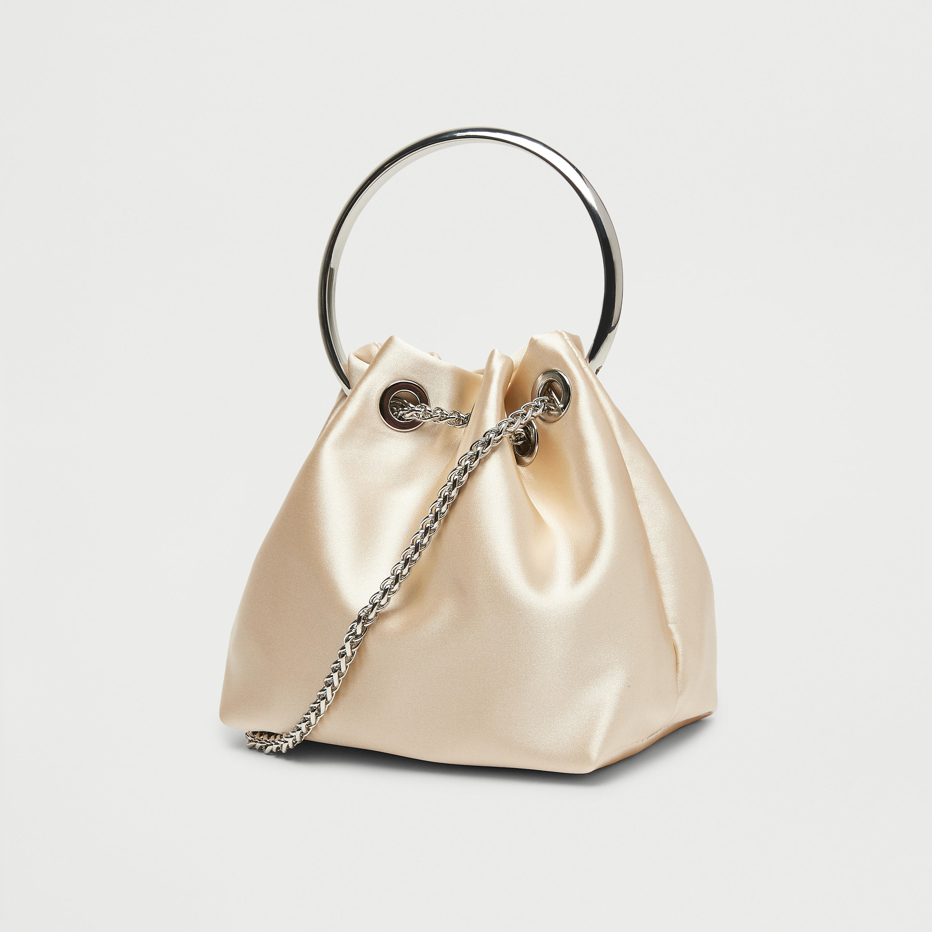 Solid Bucket Bag with Drawstring Chain Link Strap and Ring Handle-women-bagsandwallets-handbags-image-9