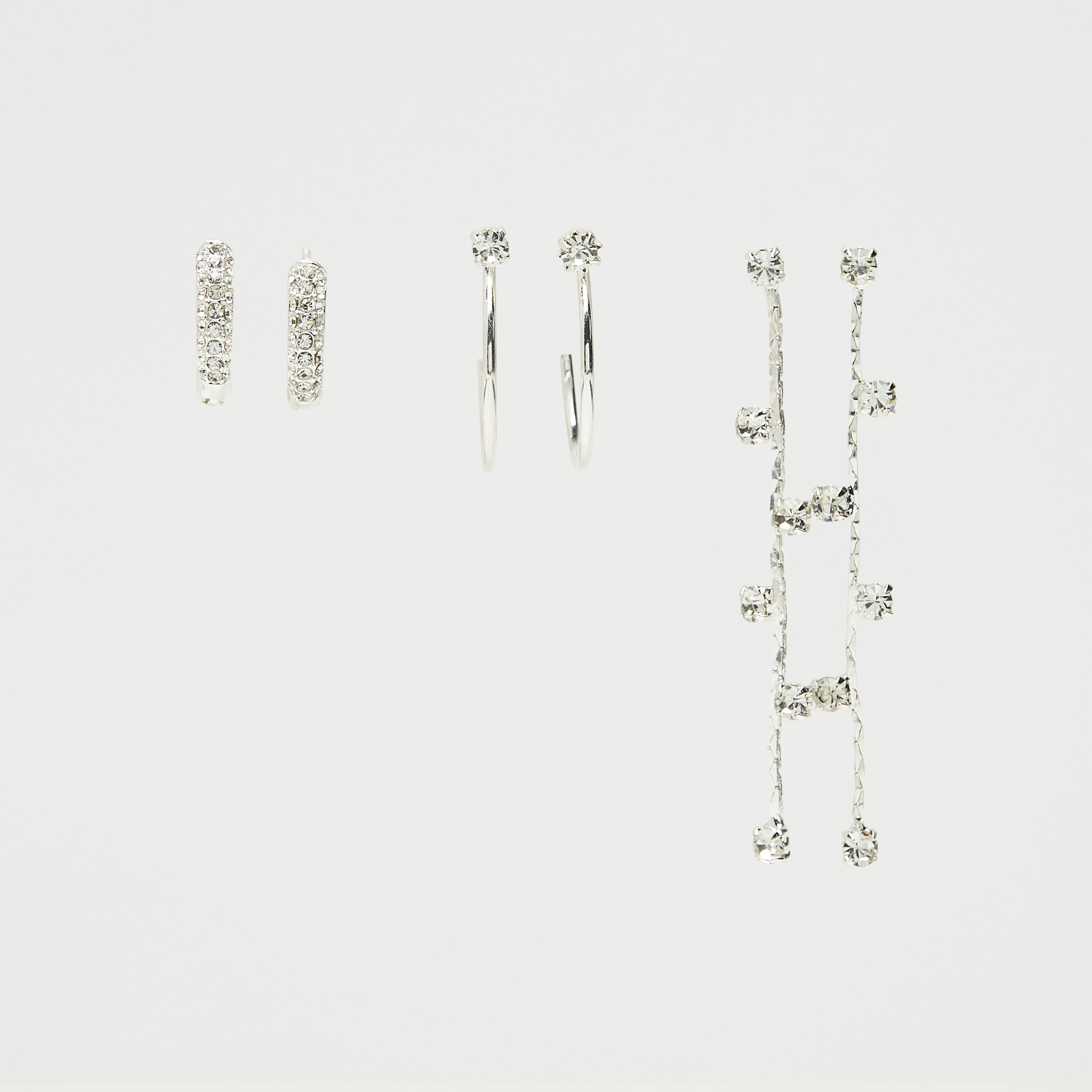 Set of 3 - Assorted Embellished Earrings-women-watchesandjewellery-jewellery-earrings-image-1