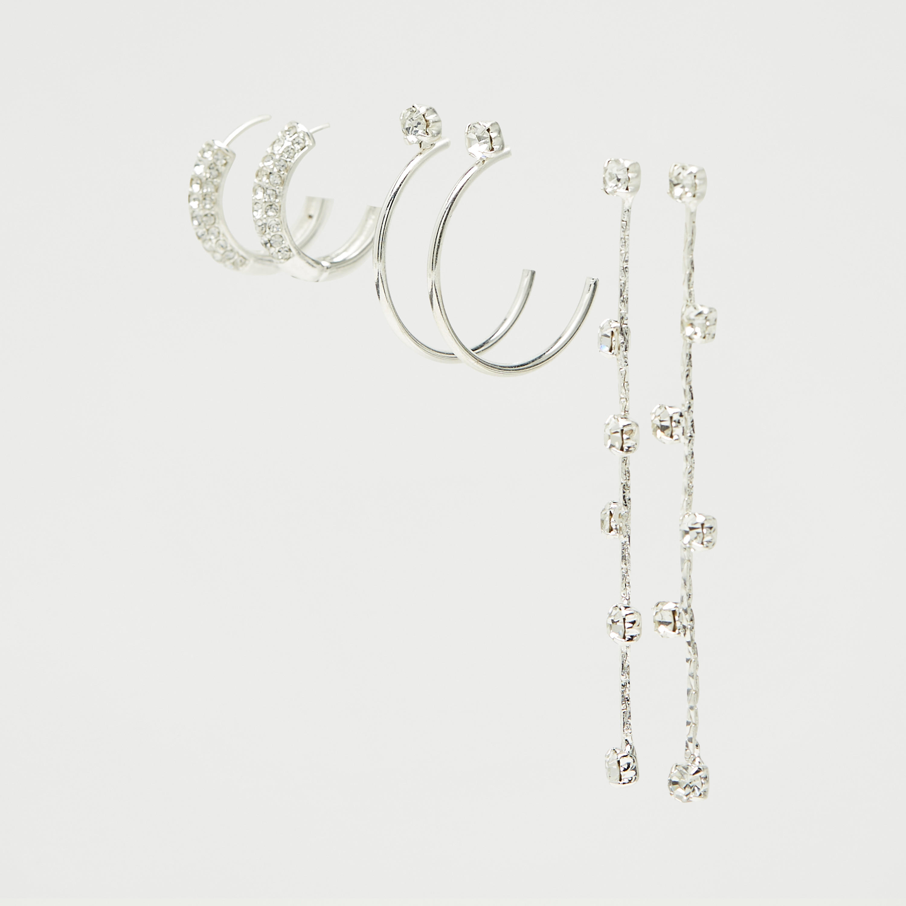 Set of 3 - Assorted Embellished Earrings-women-watchesandjewellery-jewellery-earrings-image-3