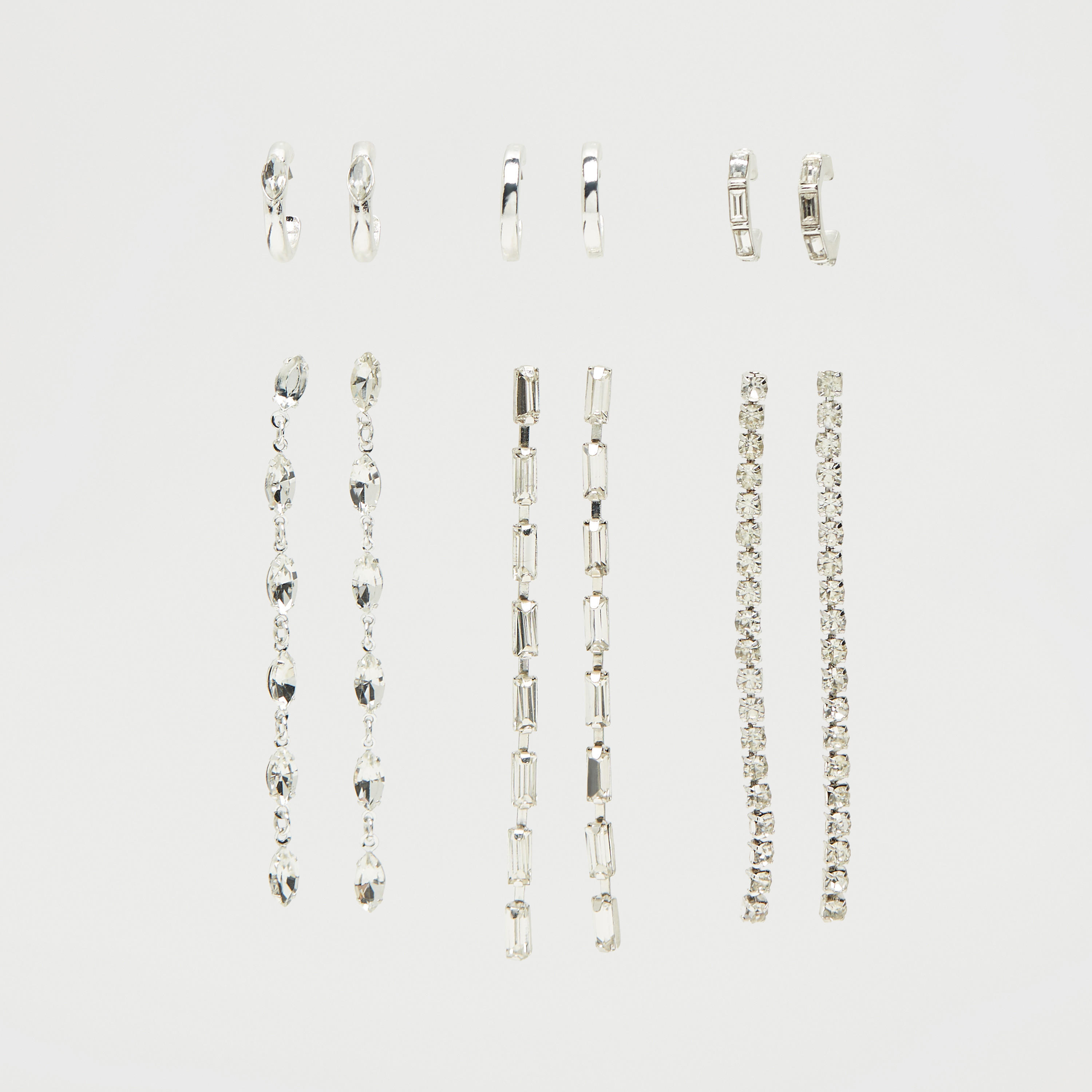 حلقان مزينة - طقم من 6-women-watchesandjewellery-jewellery-earrings-image-1