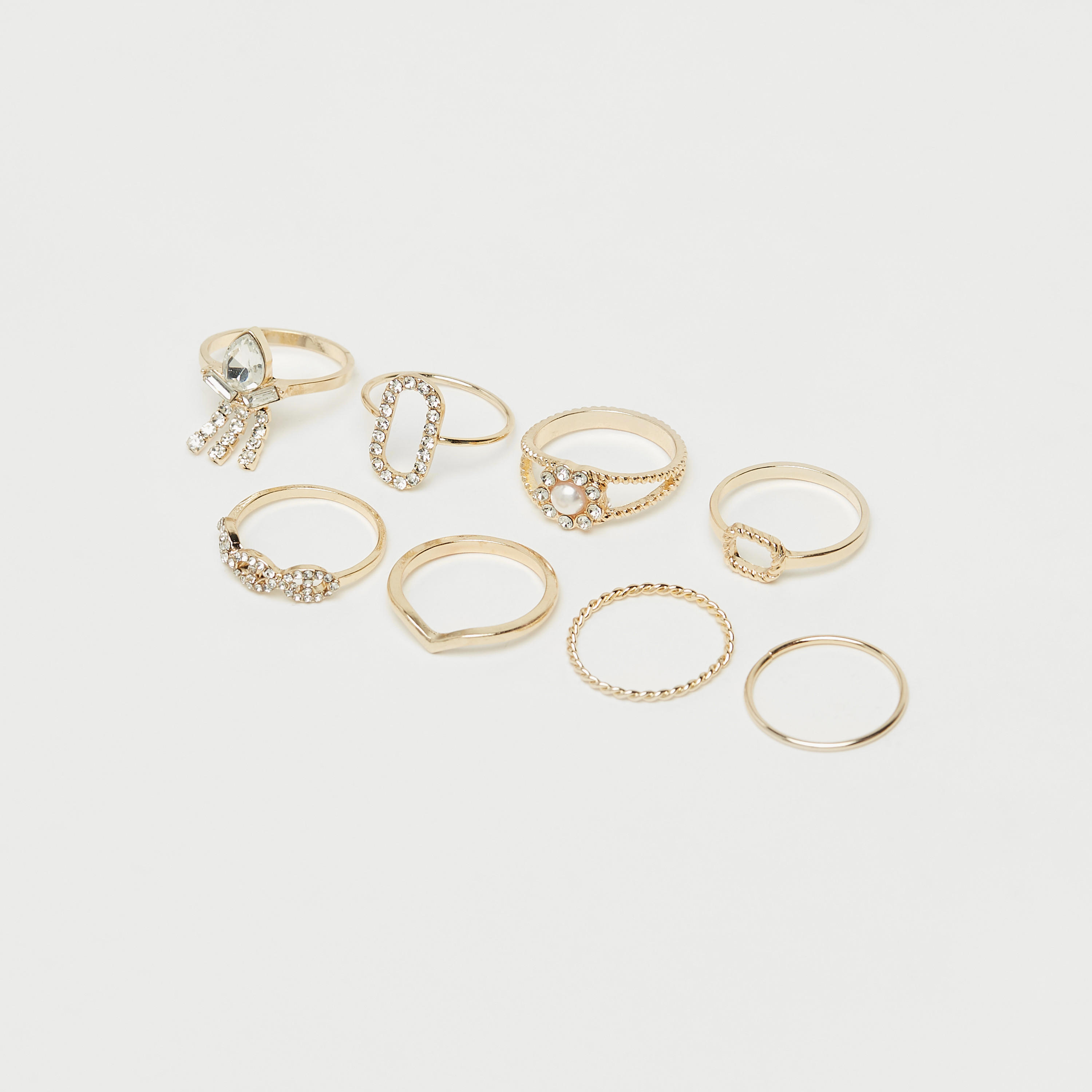 Set of 8 - Assorted Ring-women-watchesandjewellery-jewellery-rings-image-1