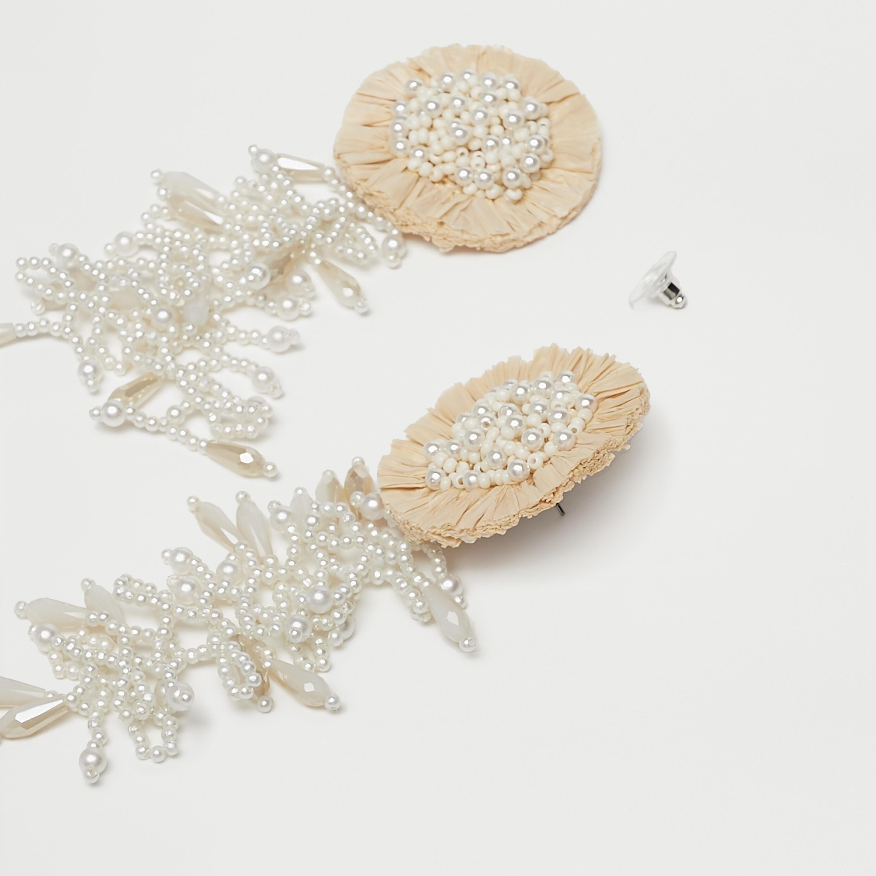 Beads Embellished Drop Earrings with Pushback Closure-women-watchesandjewellery-jewellery-earrings-image-4
