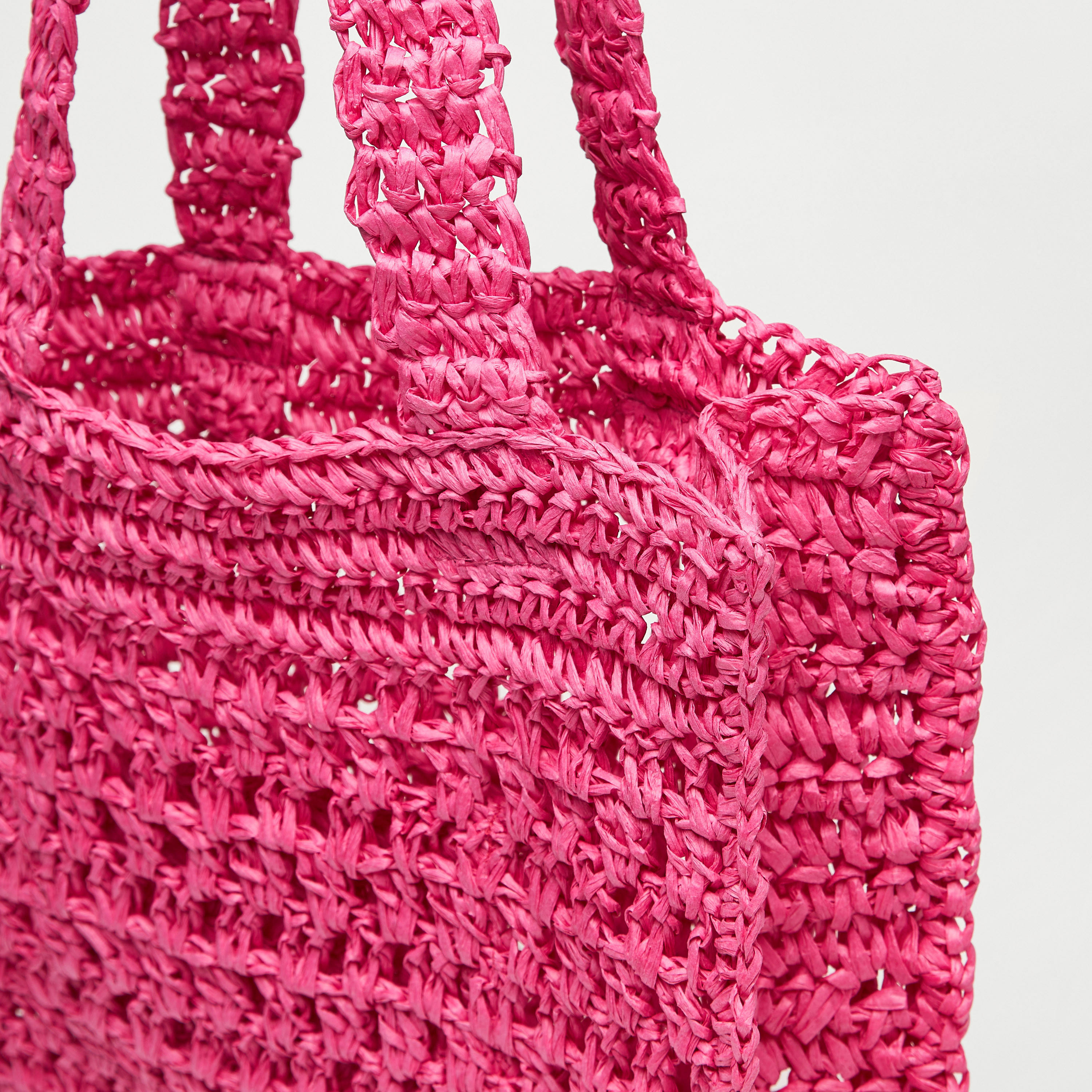 شنطة تسوق منسوجة بارزة الملمس بمقابض مزدوجة-women-bagsandwallets-handbags-image-3
