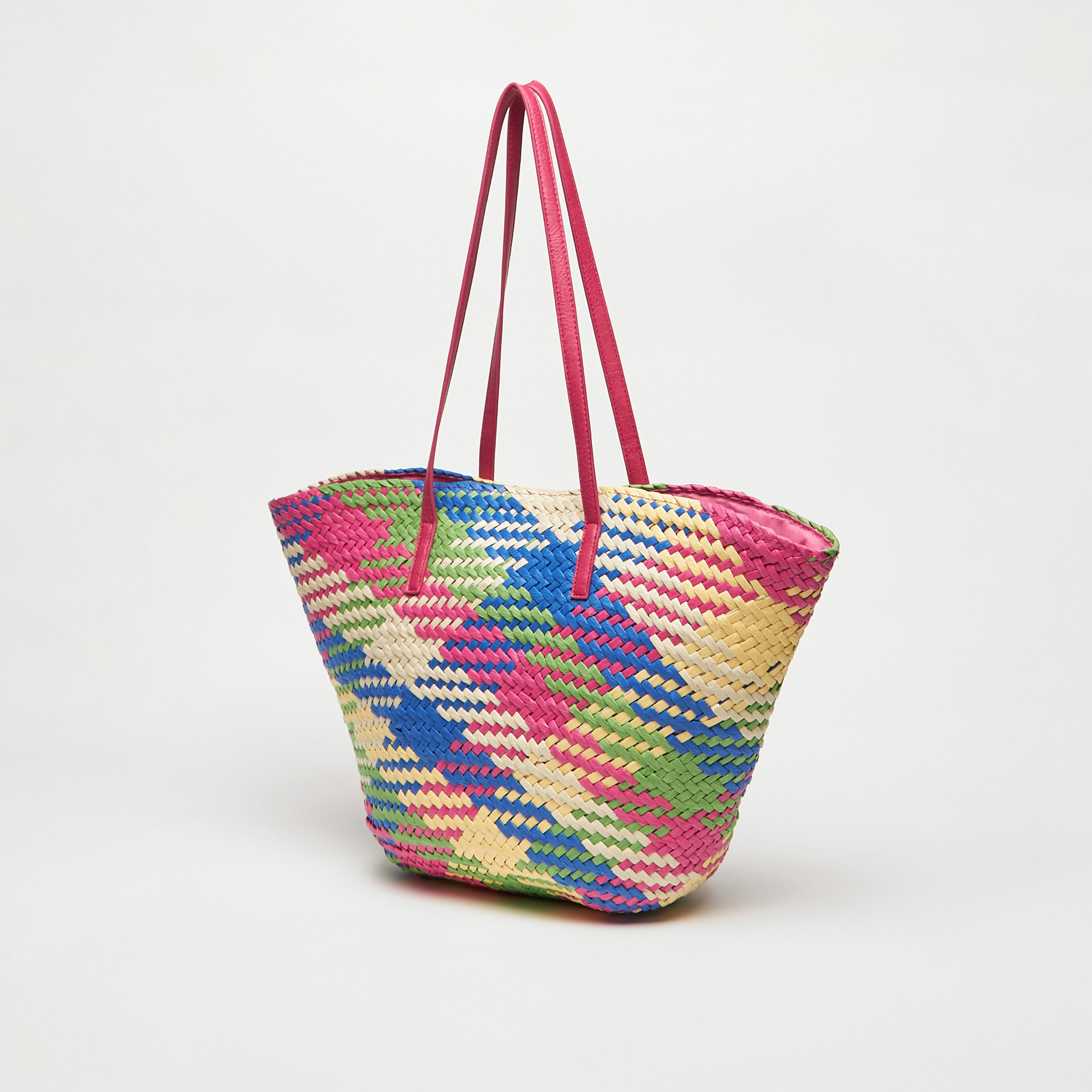 شنطة توتي بارزة الملمس بمقبض مزدوج وزر إغلاق-women-bagsandwallets-handbags-image-2