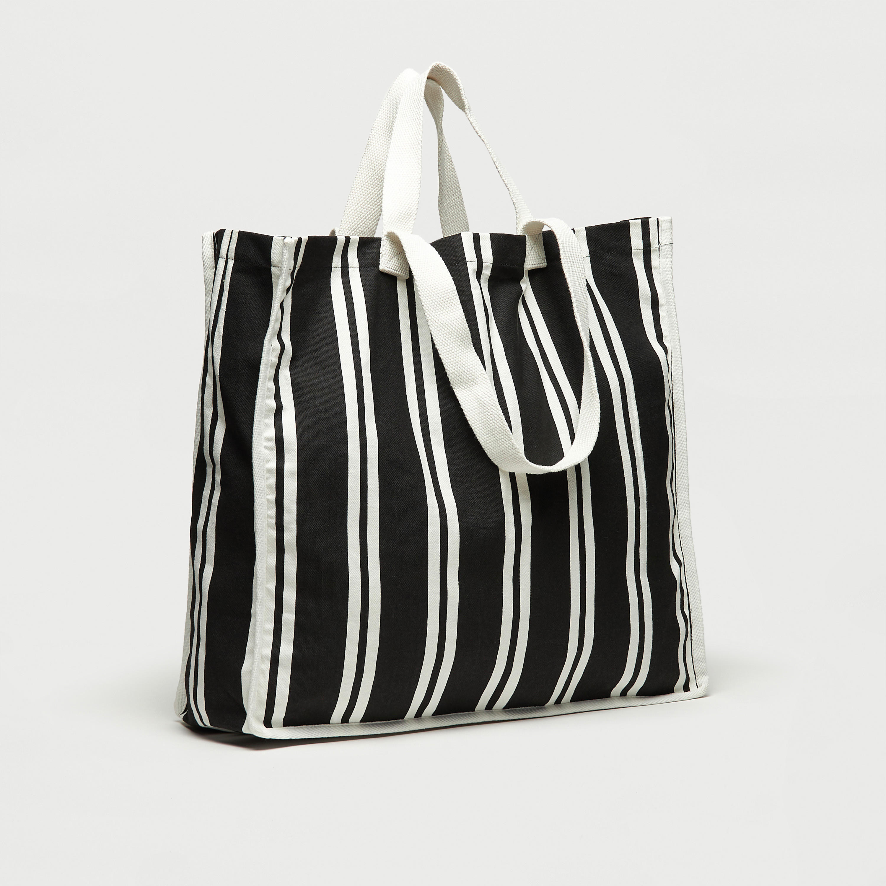 شنطة تسوق مخطّطة بمقابض مزدوجة-women-bagsandwallets-handbags-image-4