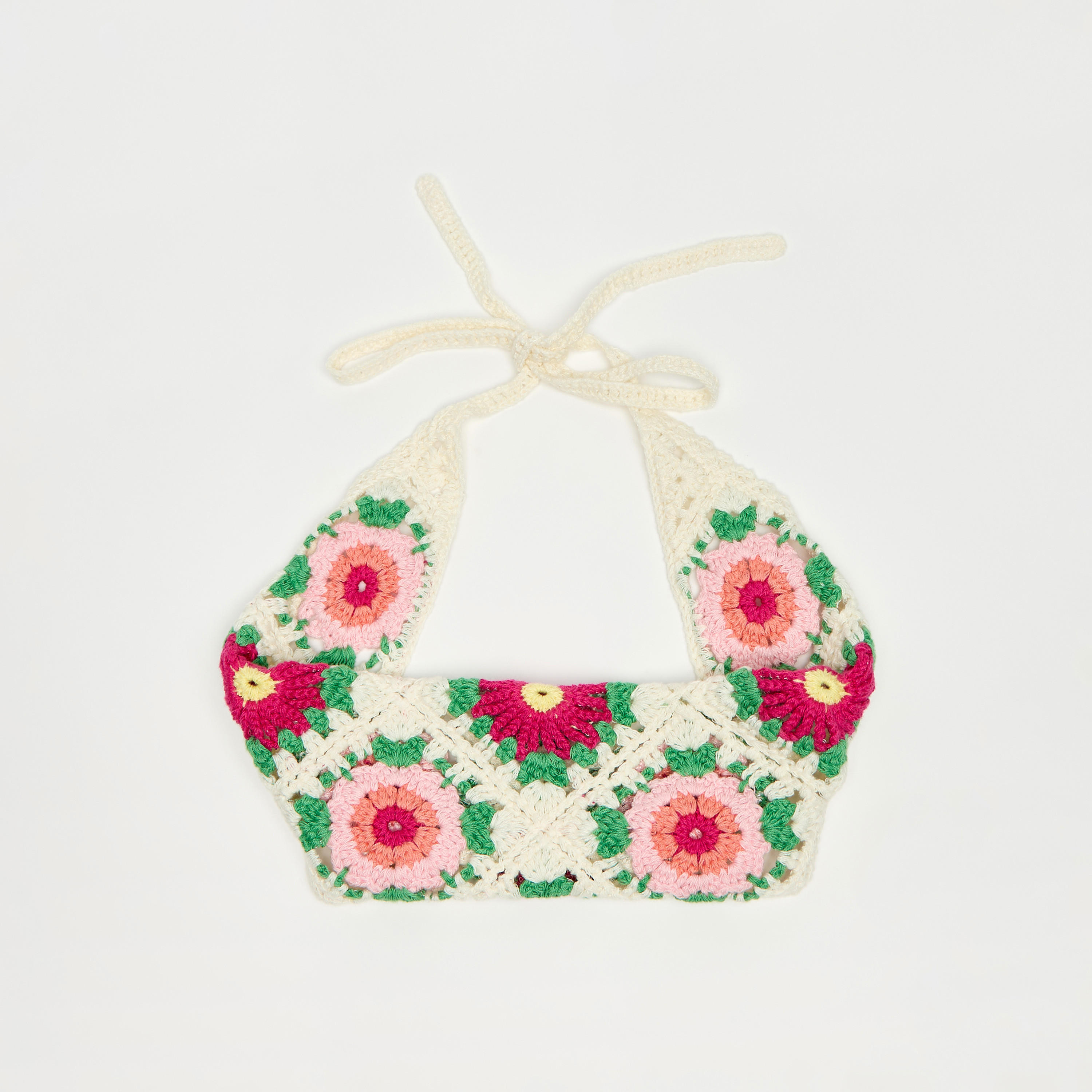 Embroidered and Crochet Bandana with Tie-Up Detail-women-hairaccessories-image-4