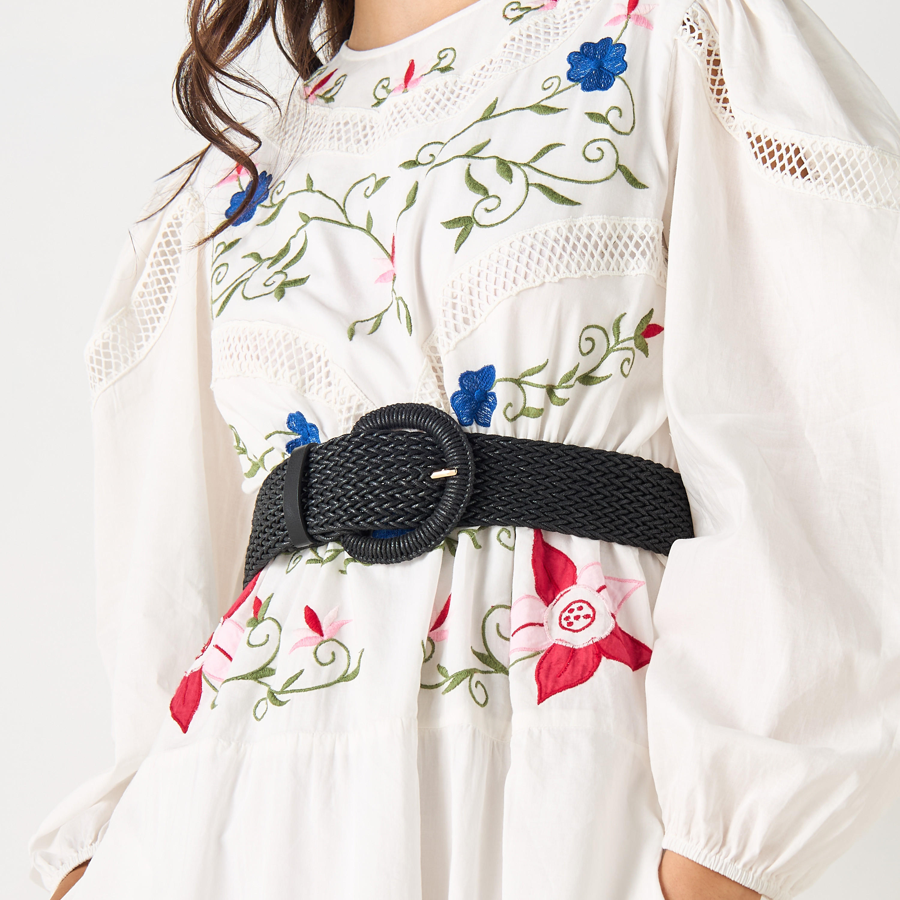 Textured Belt with Pin Buckle Closure-women-clothingaccessories-belts-image-2