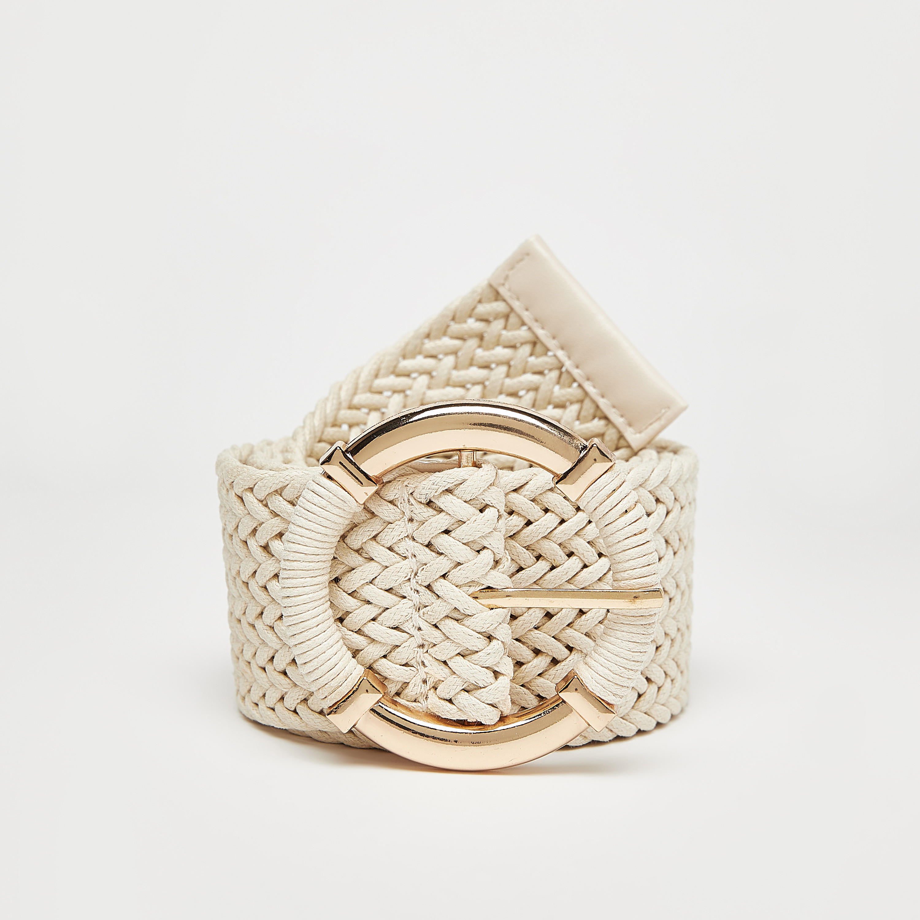حزام بارز الملمس بإبزيم إغلاق بدبوس-women-clothingaccessories-belts-image-4