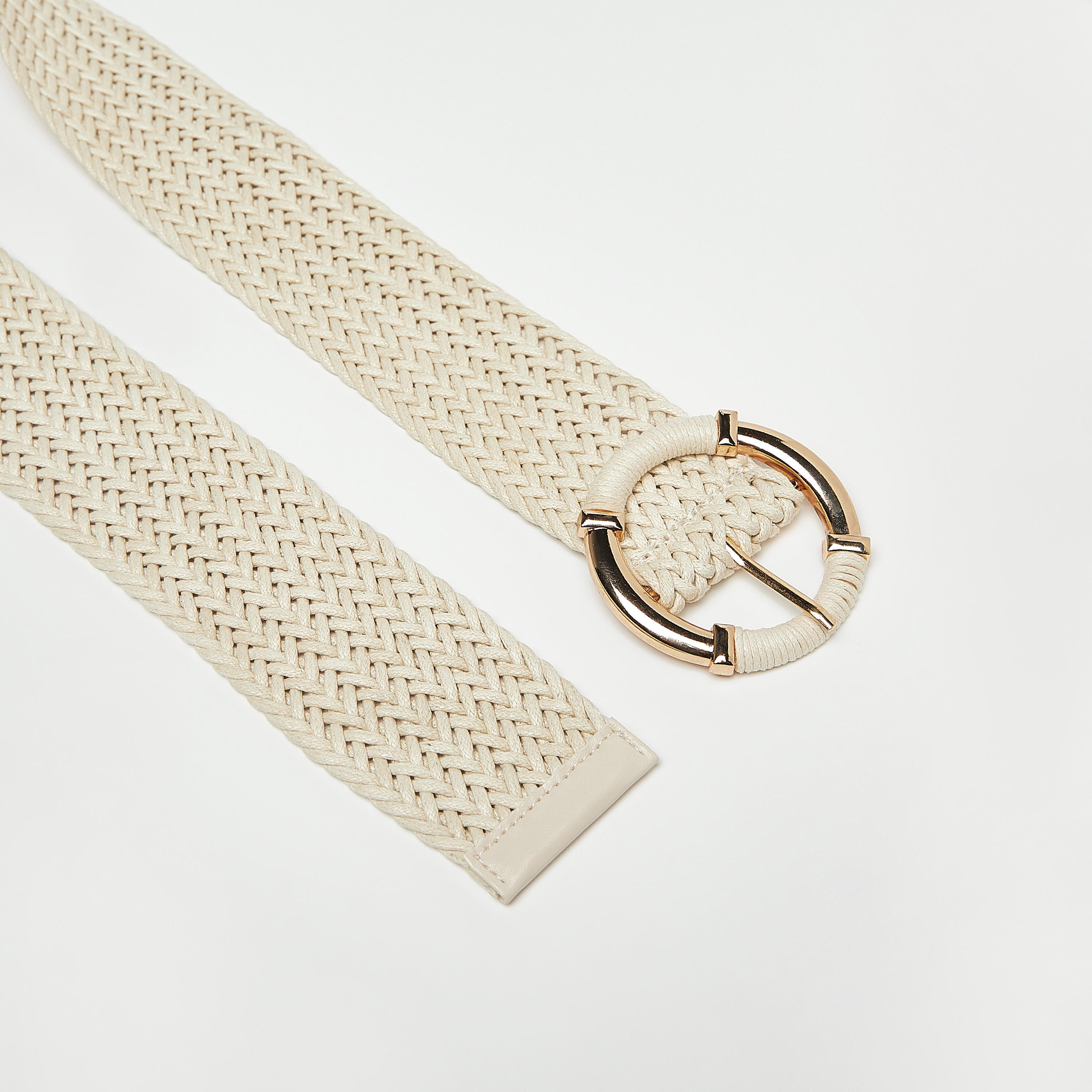 حزام بارز الملمس بإبزيم إغلاق بدبوس-women-clothingaccessories-belts-image-5