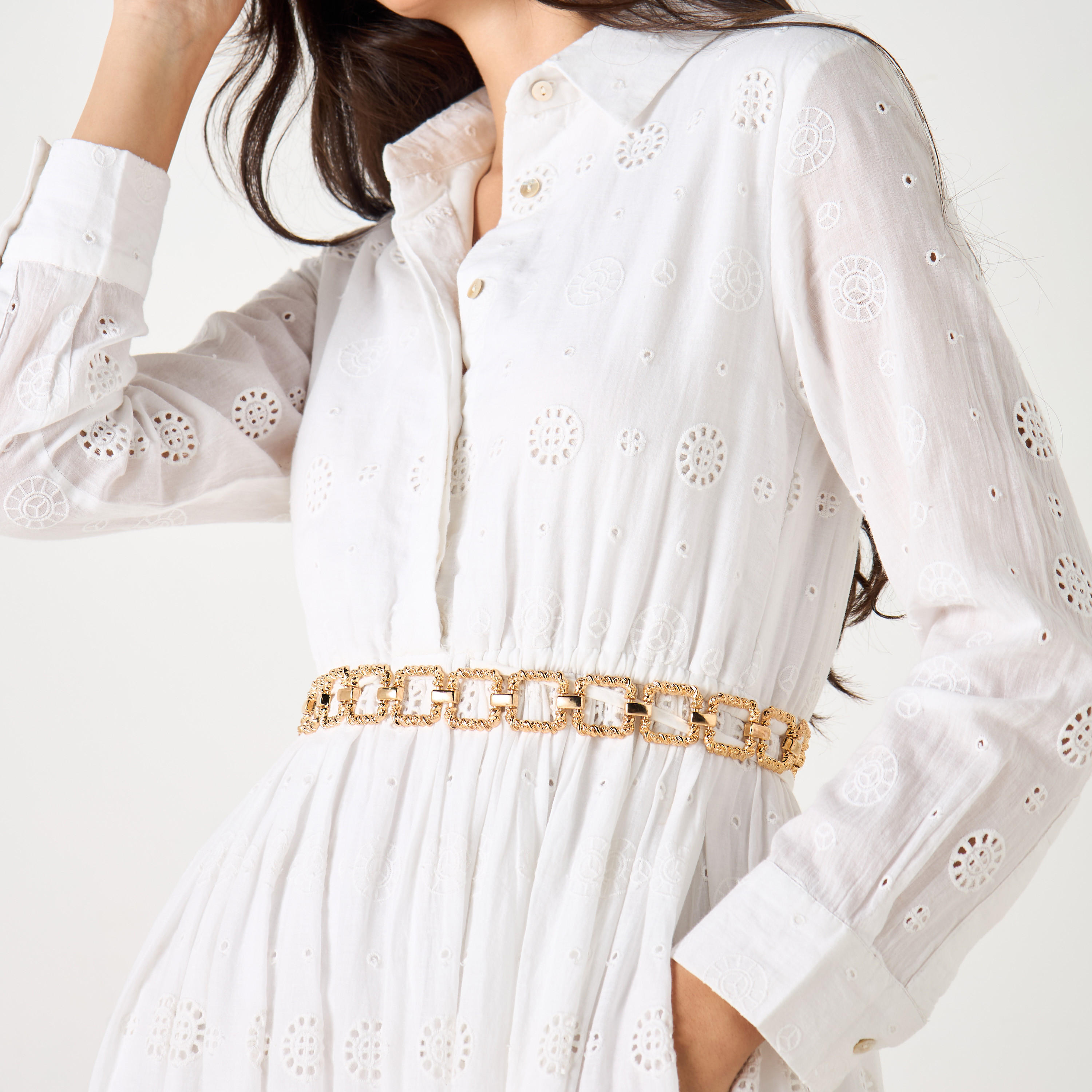 حزام سلسلة ميتاليك بمشبك إغلاق-women-clothingaccessories-belts-image-2