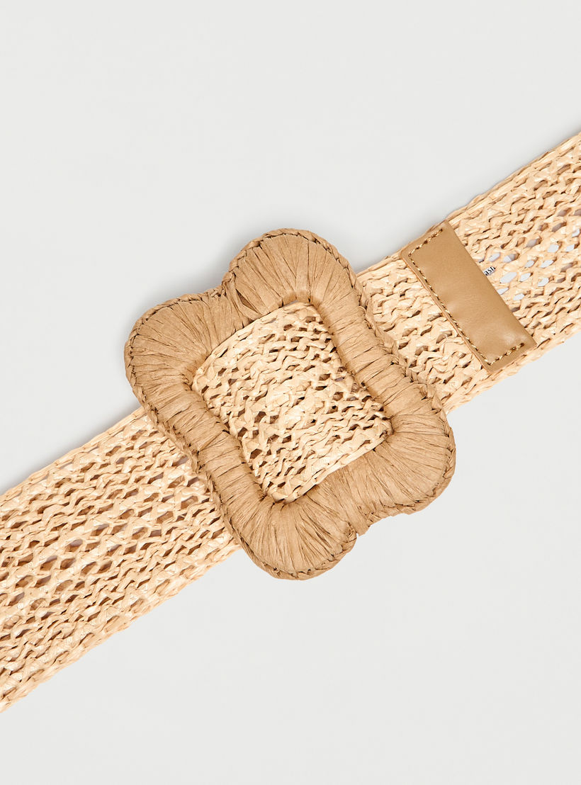 حزام بارز الملمس بإبزيم إغلاق بدبوس-women-clothingaccessories-belts-image-2