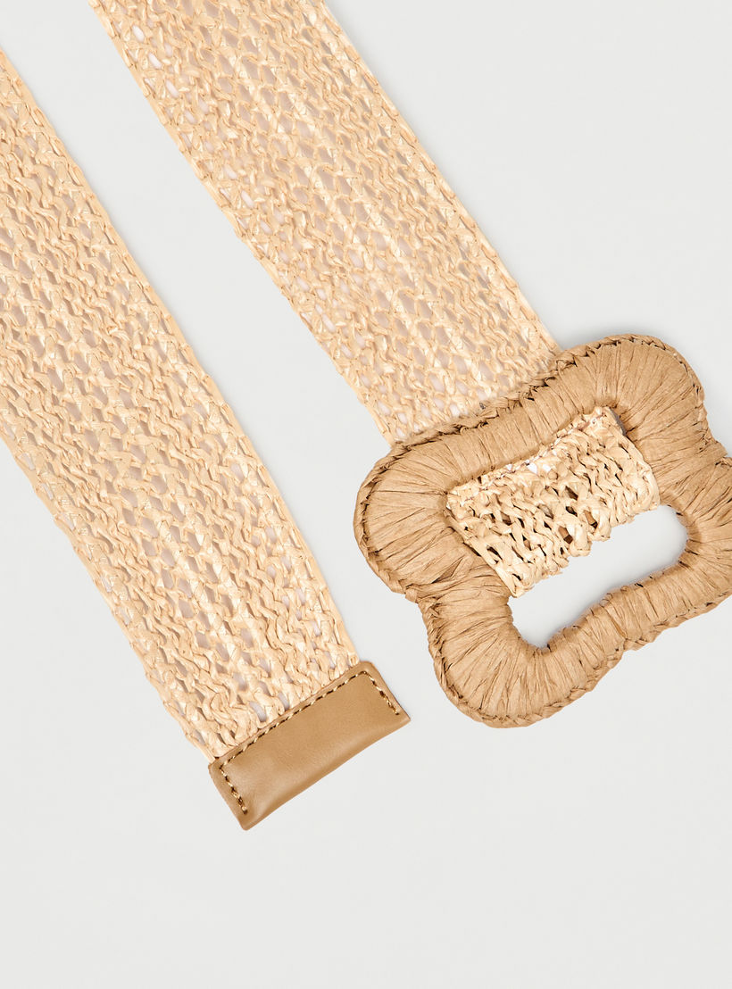 حزام بارز الملمس بإبزيم إغلاق بدبوس-women-clothingaccessories-belts-image-1