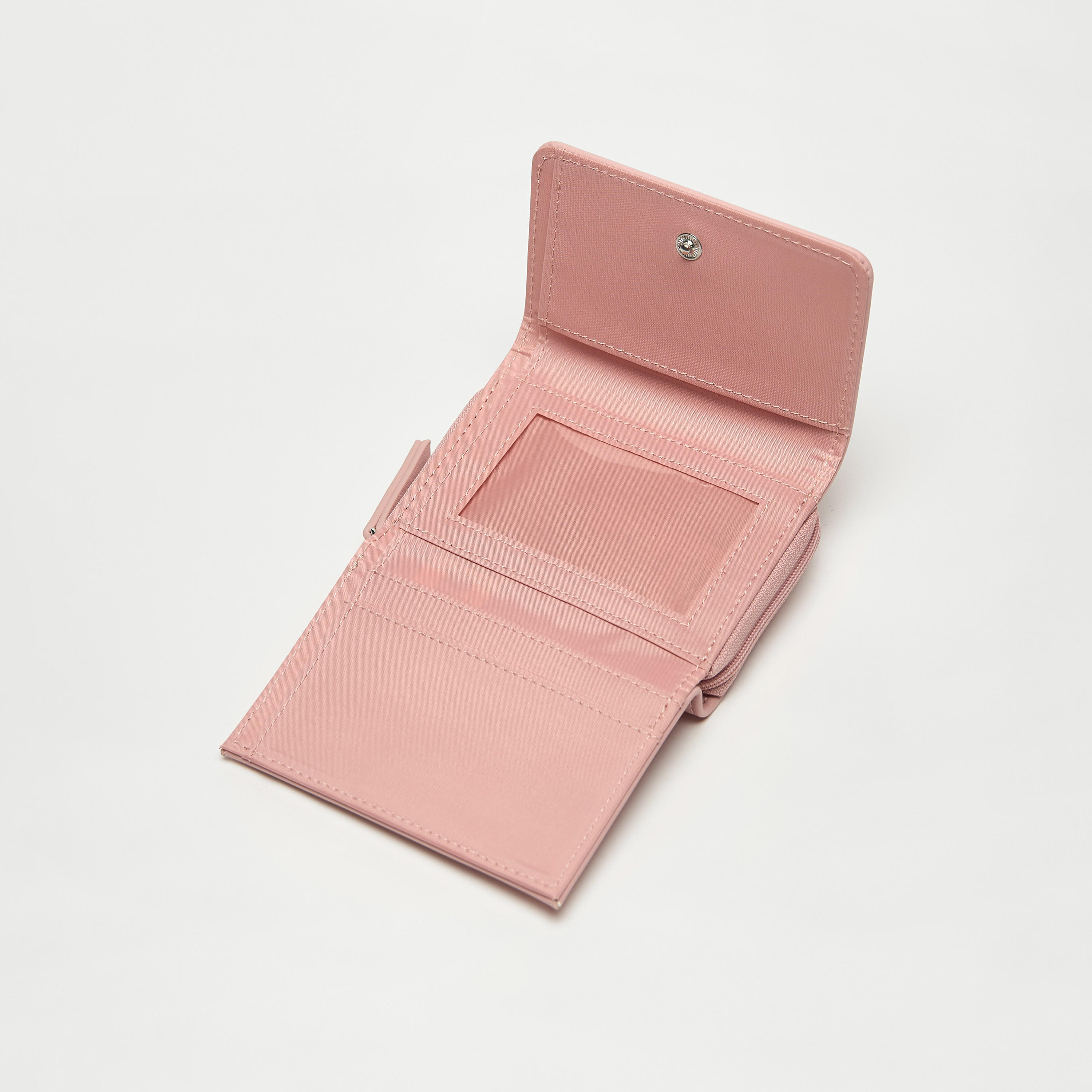 محفظة بارزة الملمس مع زر كبس للإغلاق وتفاصيل فيونكة-women-bagsandwallets-wallets-image-15