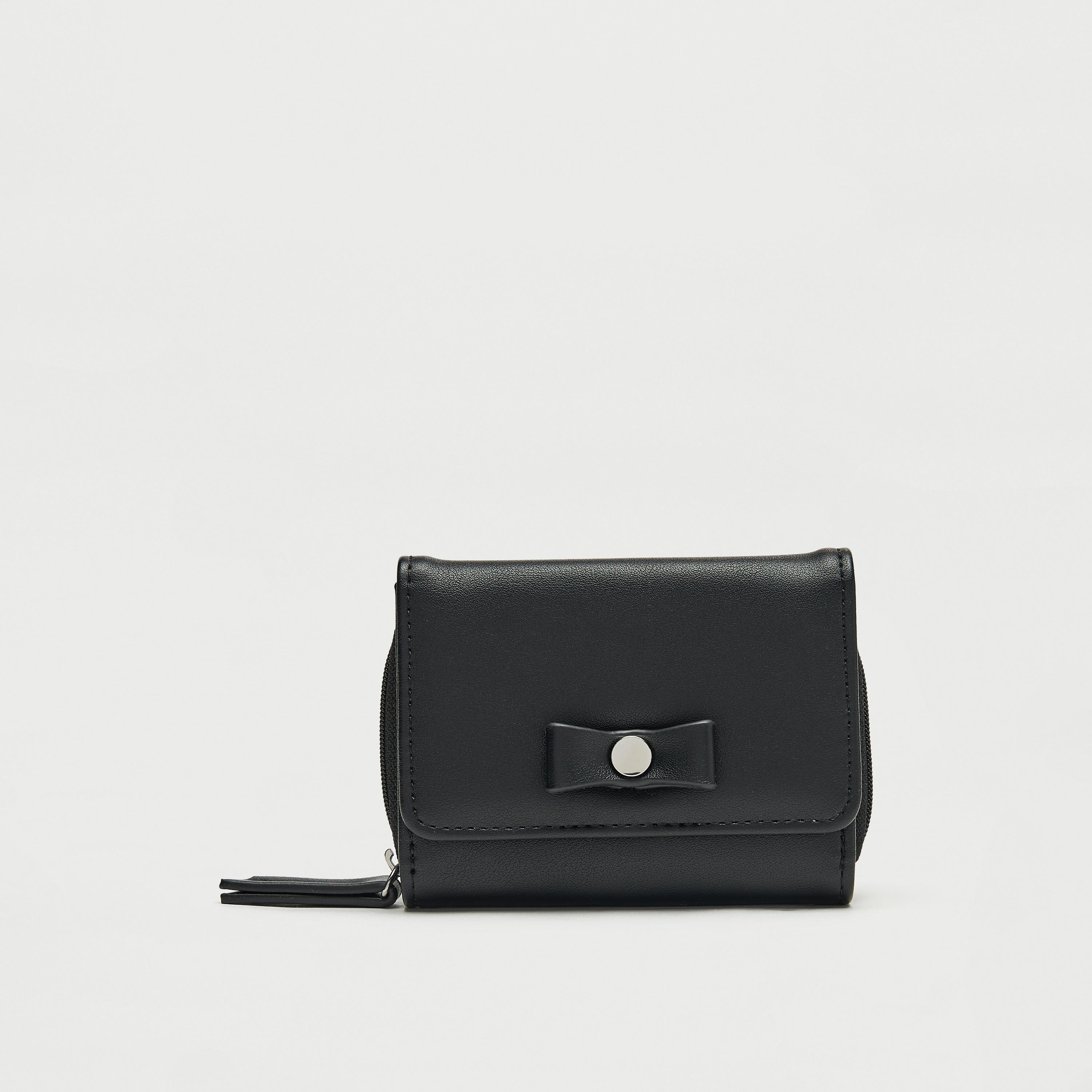 محفظة بارزة الملمس مع زر كبس للإغلاق وتفاصيل فيونكة-women-bagsandwallets-wallets-image-6