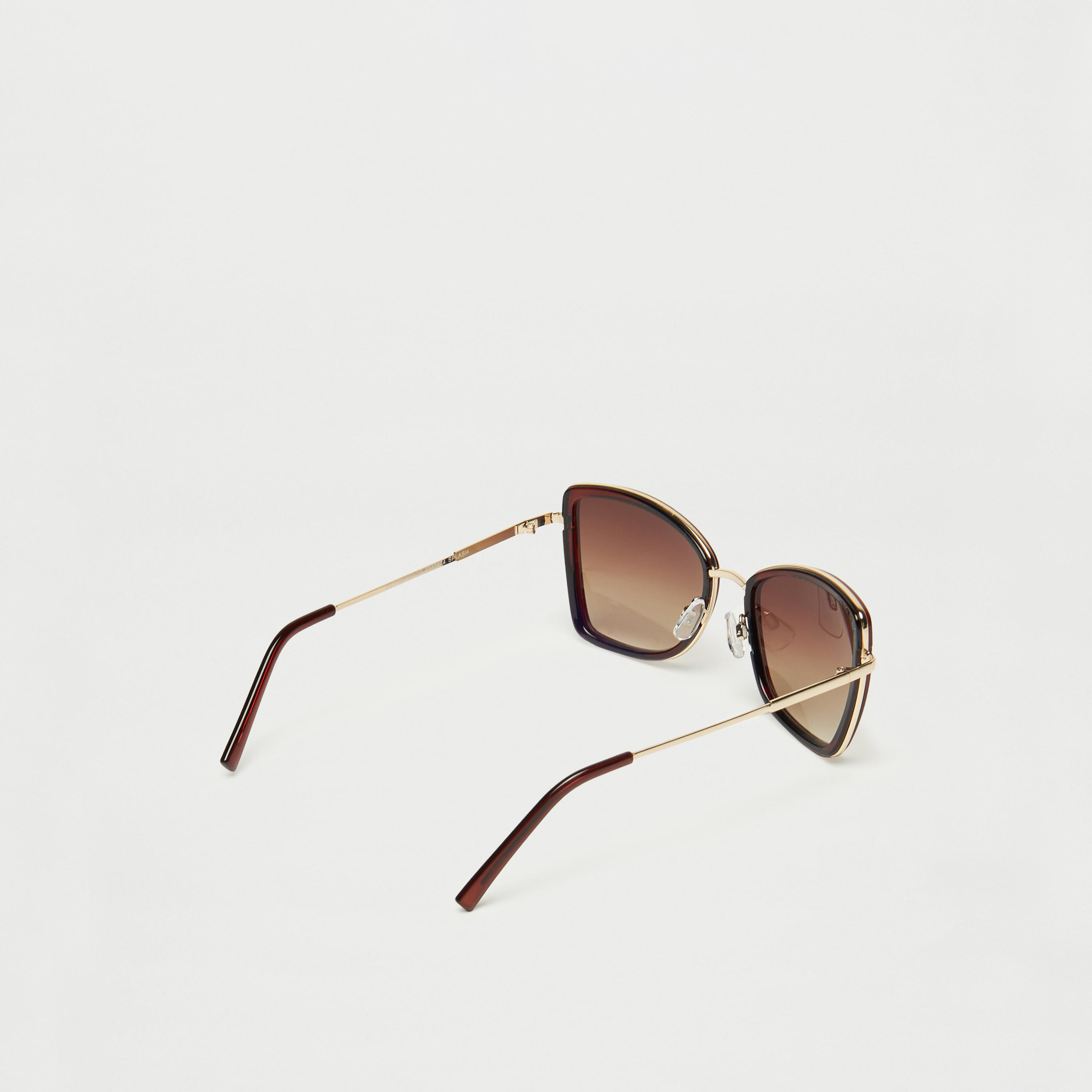 نظّارة شمسيّة بإطار كامل وعدسات ملوّنة ووسادات أنف-women-sunglasses-image-3