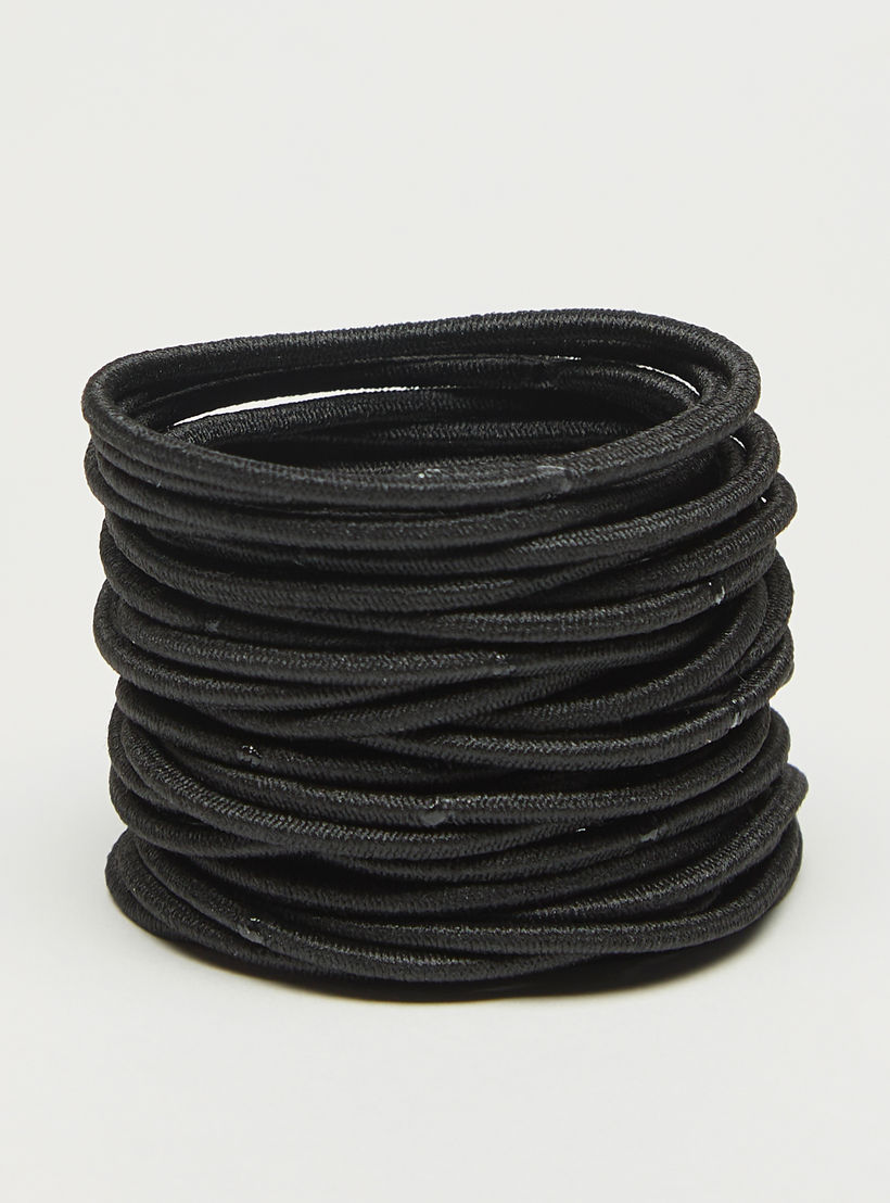Set of 40 - Solid Elasticated Hair Tie-women-hairaccessories-image-1