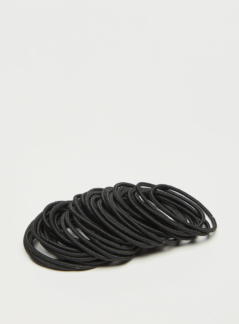 Set of 40 - Solid Elasticated Hair Tie-women-hairaccessories-image-3