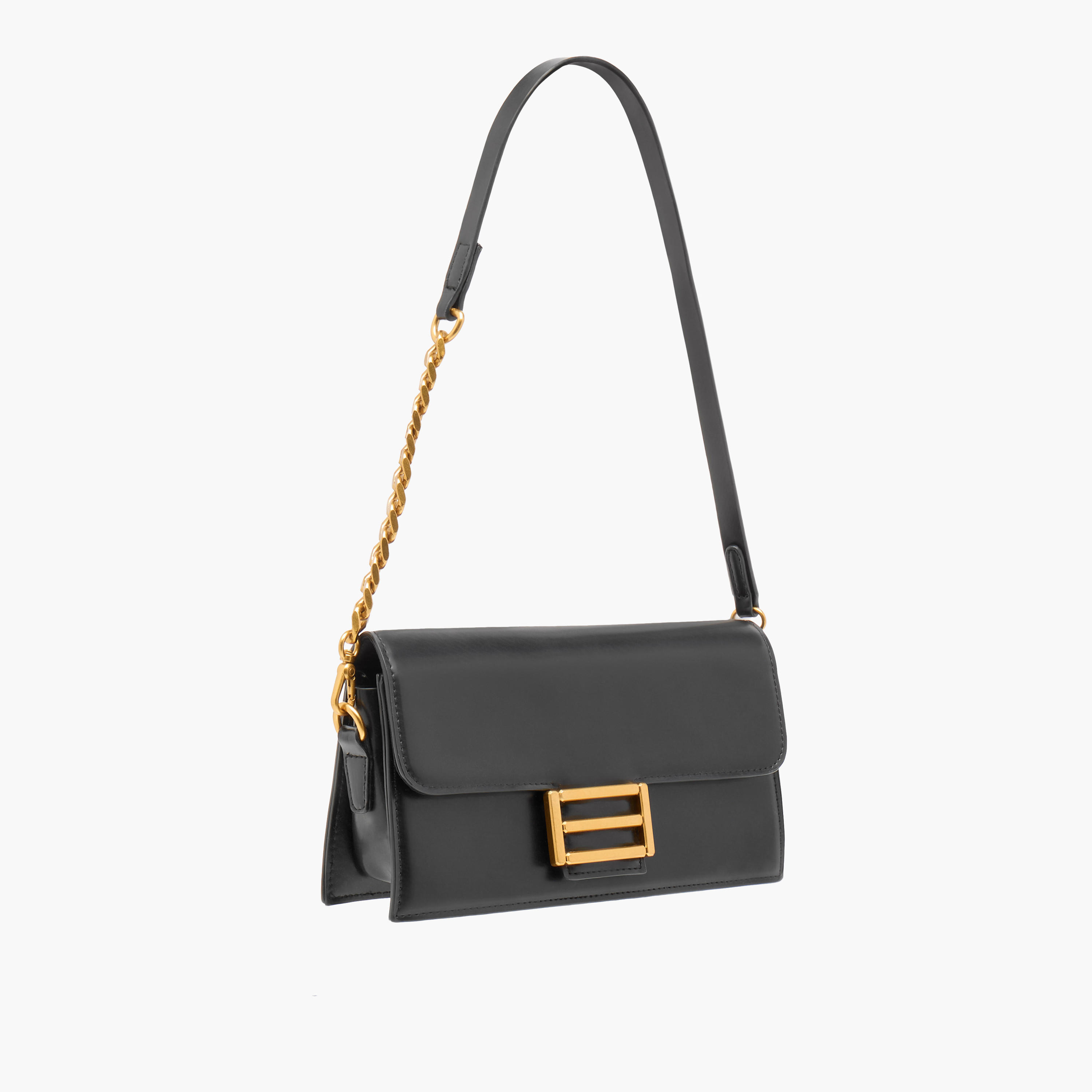 شنطة كتف بزينة معدن مع زر للإغلاق-women-bagsandwallets-handbags-image-6