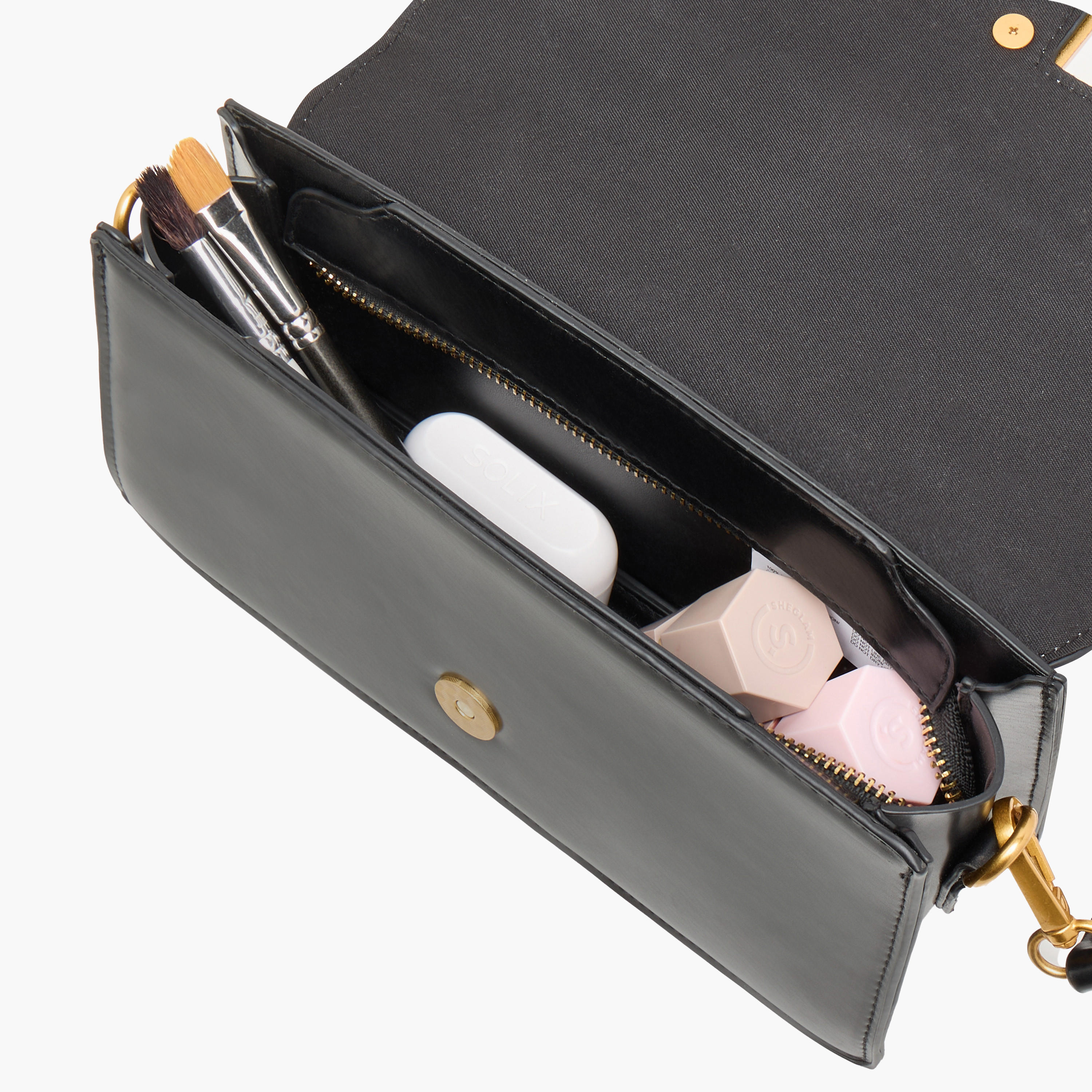 شنطة كتف بزينة معدن مع زر للإغلاق-women-bagsandwallets-handbags-image-1