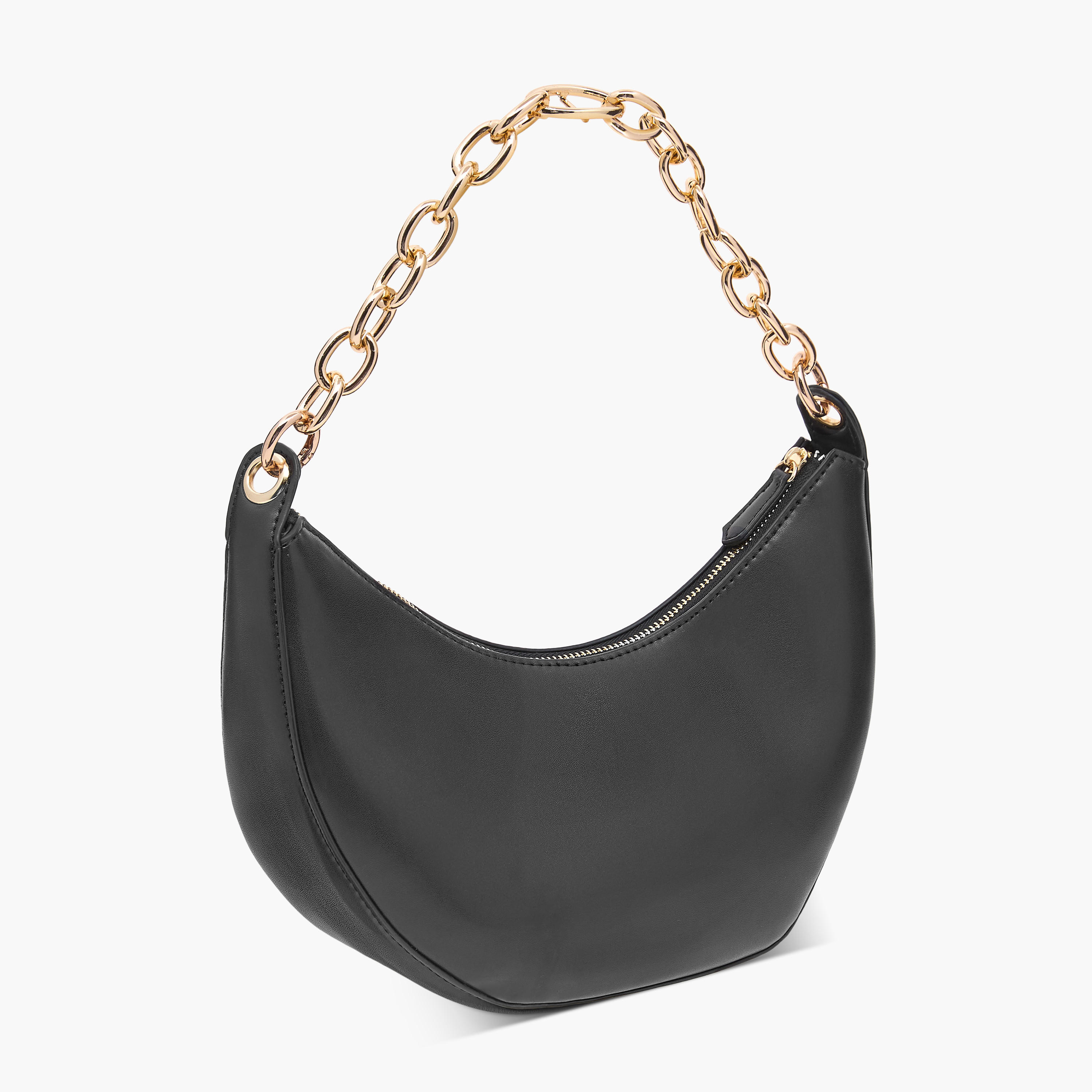 شنطة كروس بودي سادة بسحاب إغلاق وحزام سلسلة-women-bagsandwallets-handbags-image-3