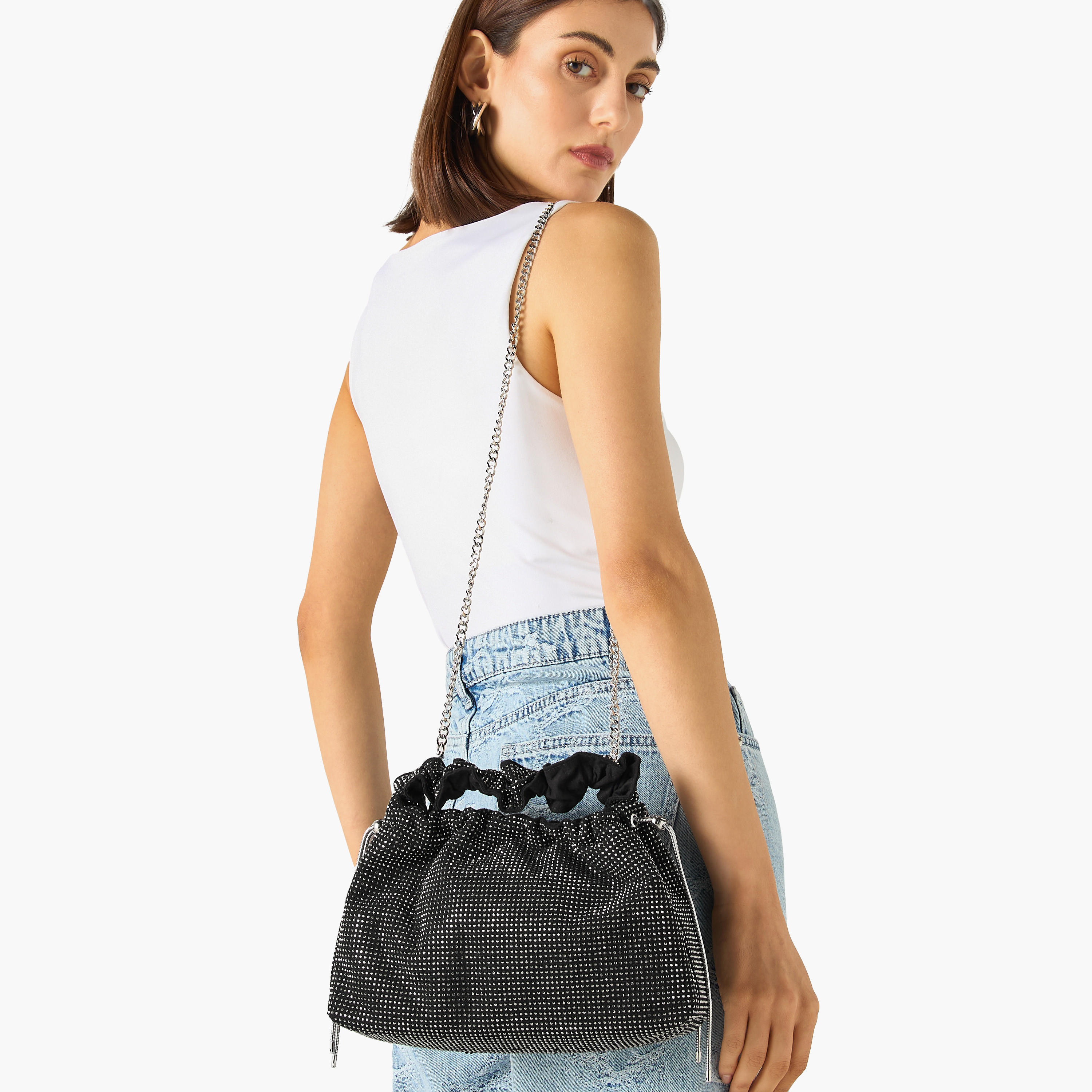 شنطة كروس بودي مزيّنة بحزام سلسلة مع قفل إغلاق-women-bagsandwallets-handbags-image-2