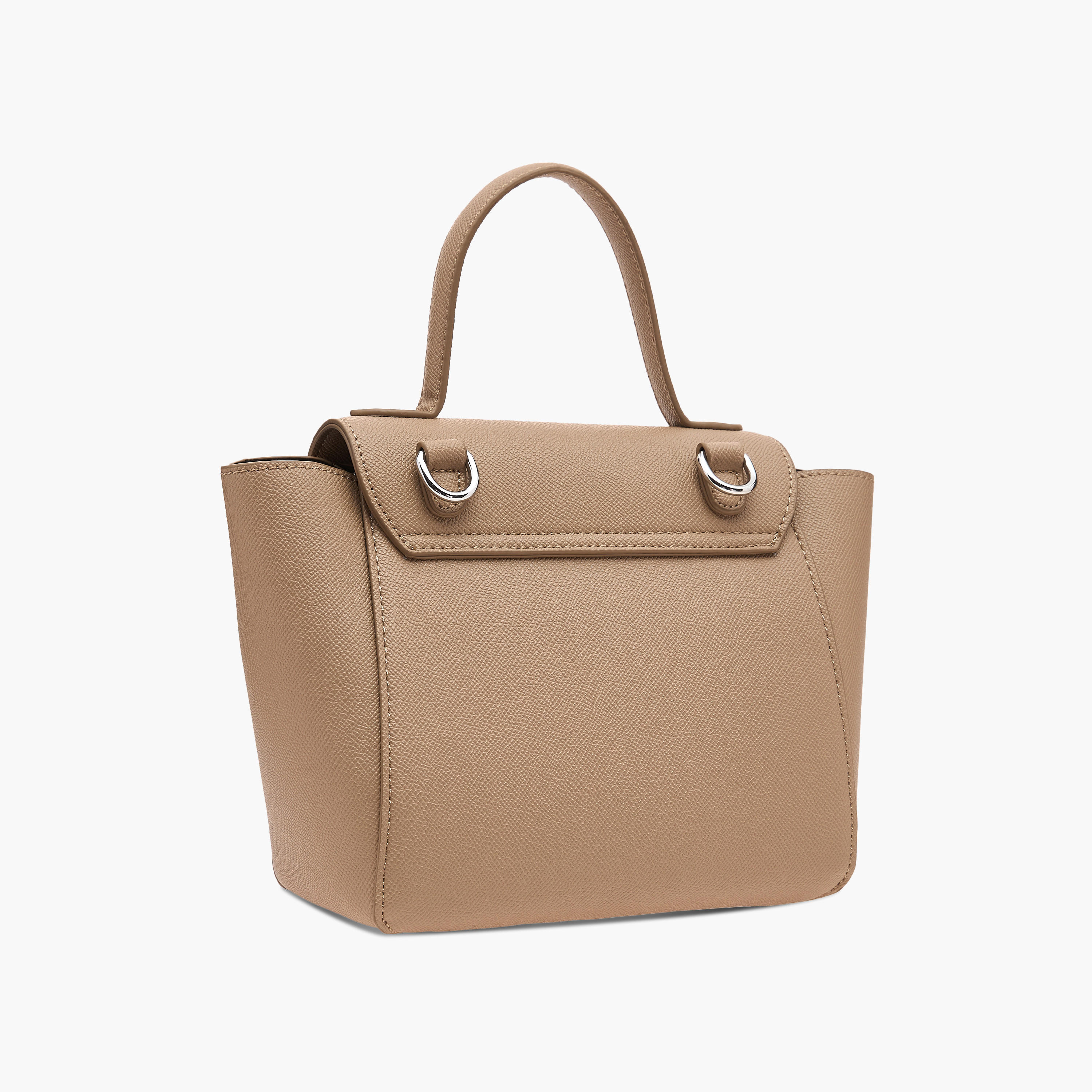 شنطة كتف سادة وحزام قابل للفصل مع طيّة إغلاق-women-bagsandwallets-handbags-image-5