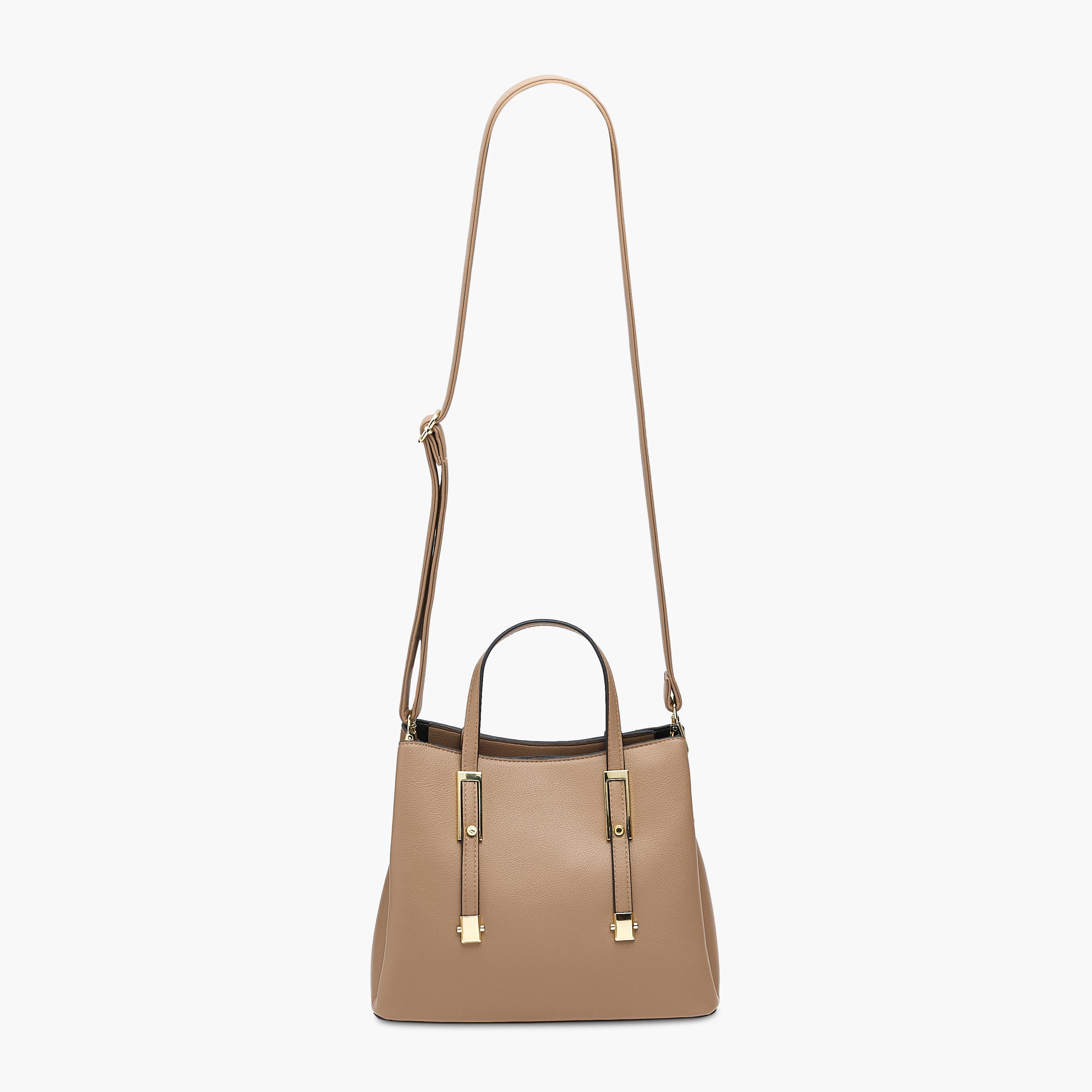 شنطة توتي سادة بحزام قابل للتّعديل وزر إغلاق مغناطيسي-women-bagsandwallets-handbags-image-4