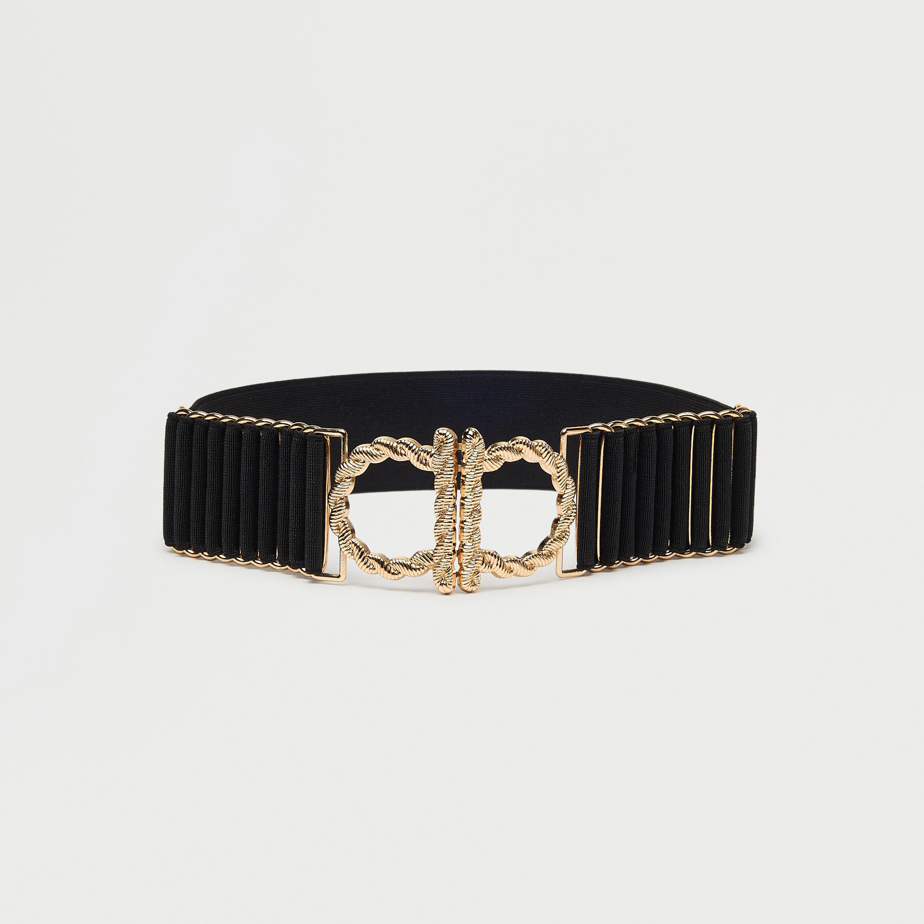 حزام مطاطي بارز الملمس بإبزيم إغلاق-women-clothingaccessories-belts-image-1
