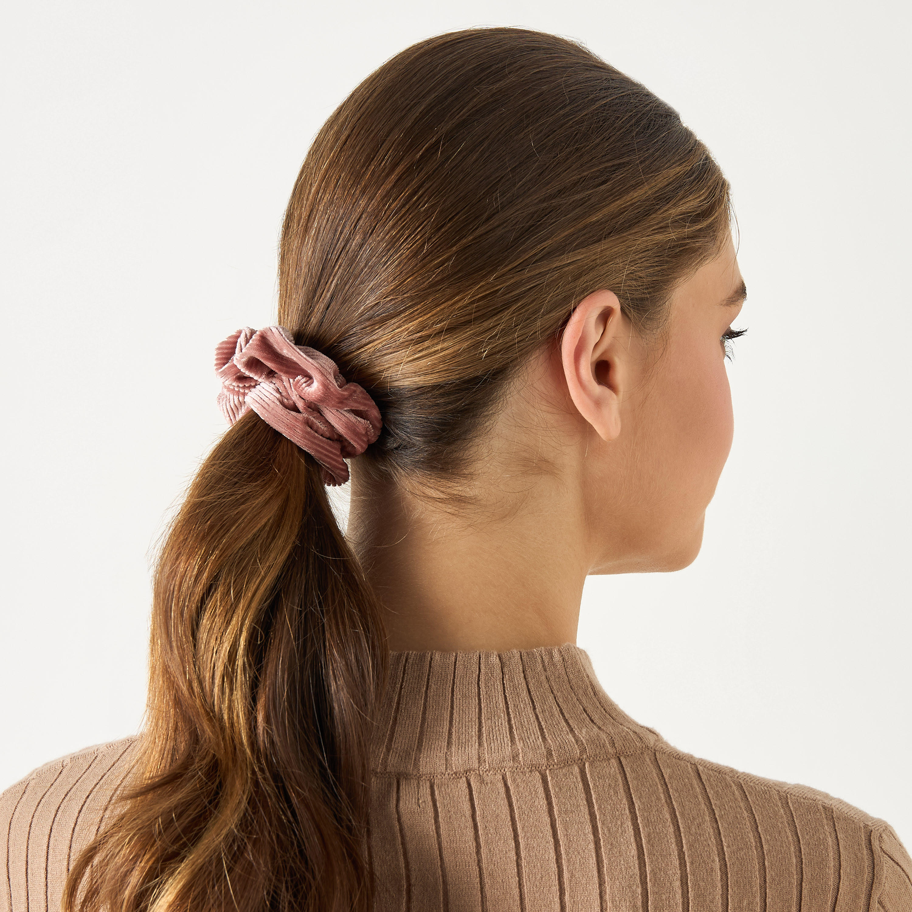 Set of 5 - Textured Scrunchie-women-hairaccessories-scrunchies-image-2