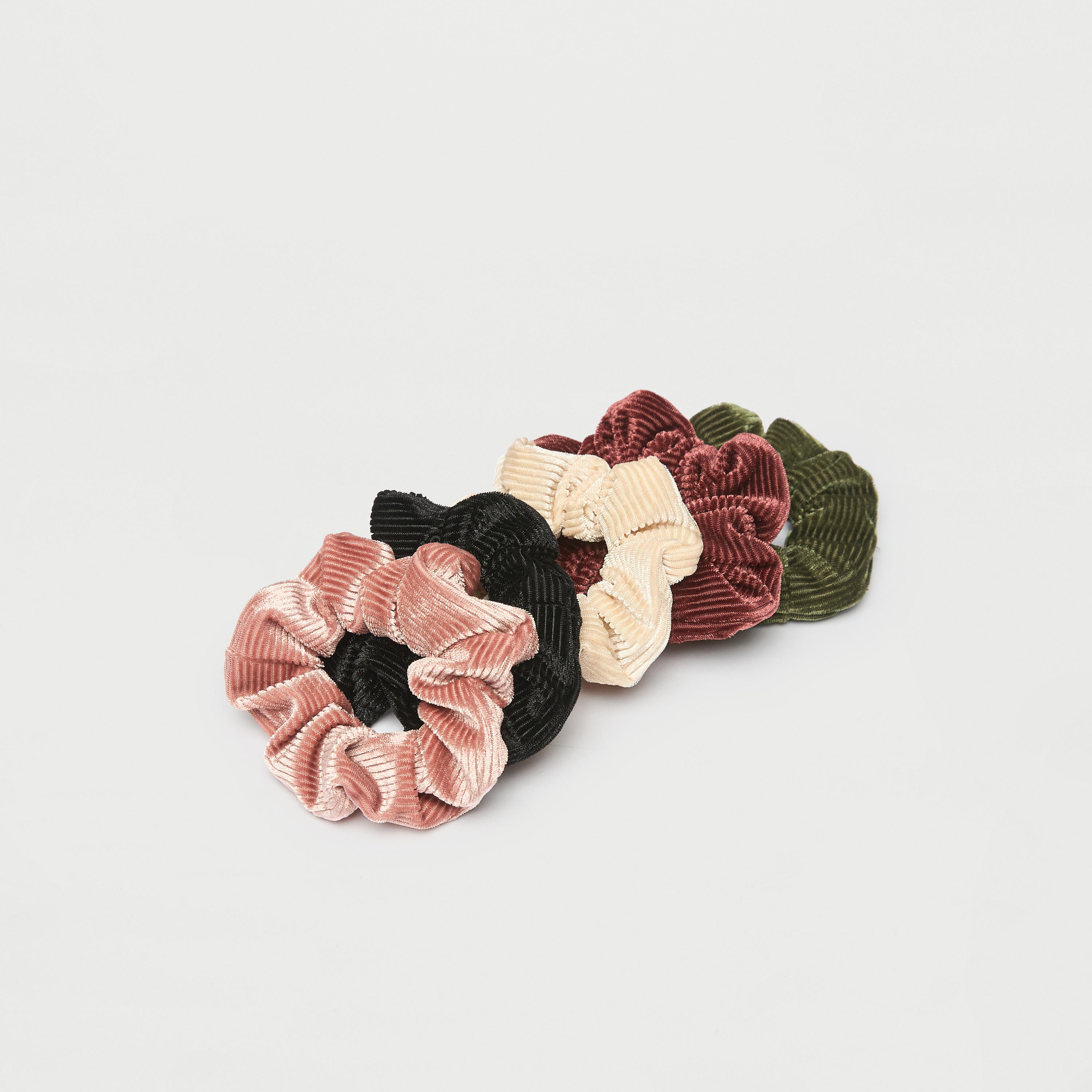 Set of 5 - Textured Scrunchie-women-hairaccessories-scrunchies-image-4