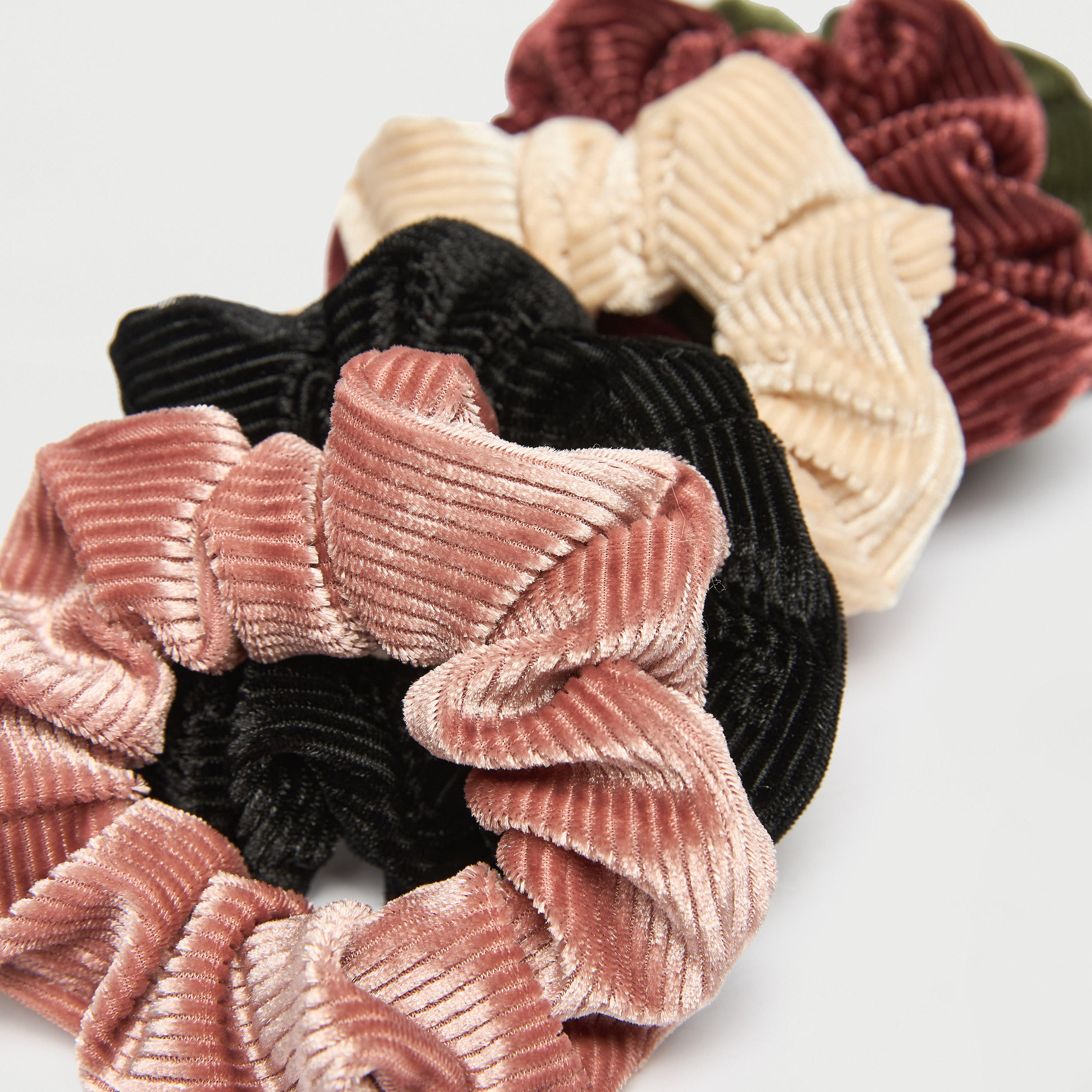Set of 5 - Textured Scrunchie-women-hairaccessories-scrunchies-image-5