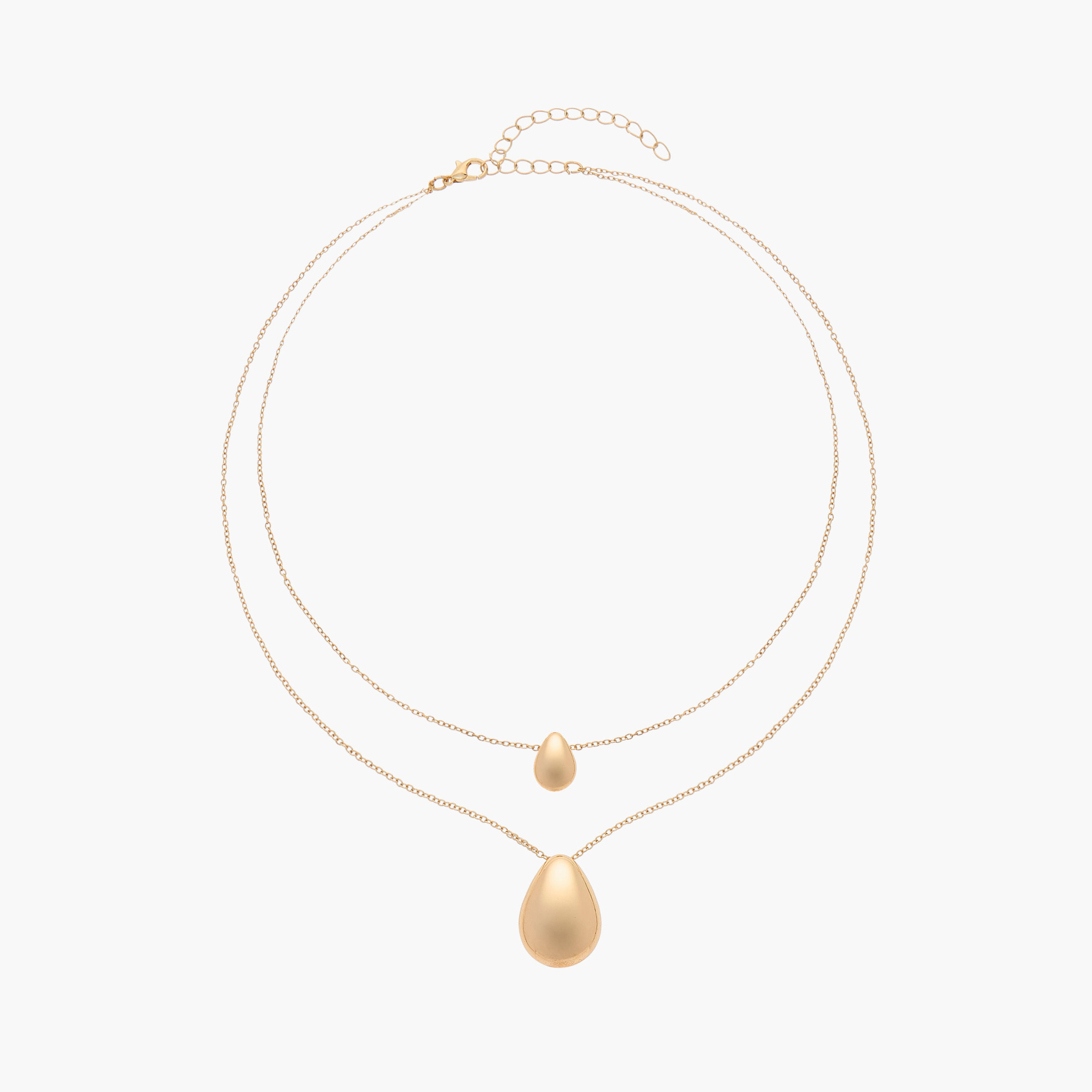 عقد معدني طبقتين بدلاية مع مشبك إغلاق-women-watchesandjewellery-jewellery-necklacesandpendants-image-5