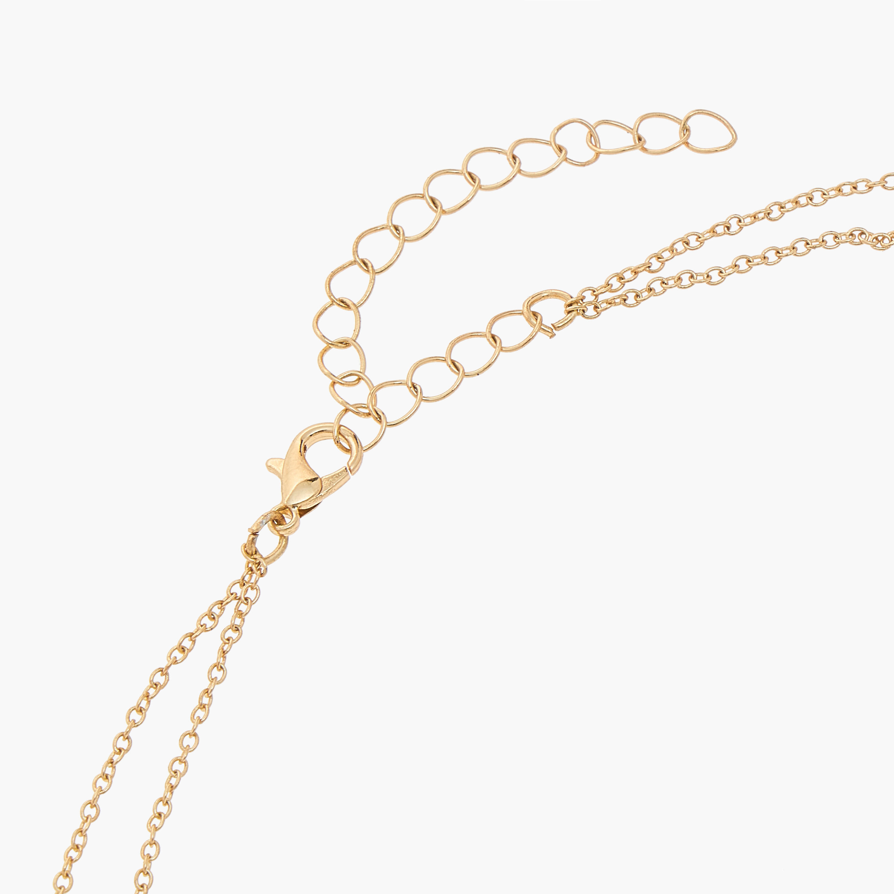 عقد معدني طبقتين بدلاية مع مشبك إغلاق-women-watchesandjewellery-jewellery-necklacesandpendants-image-2