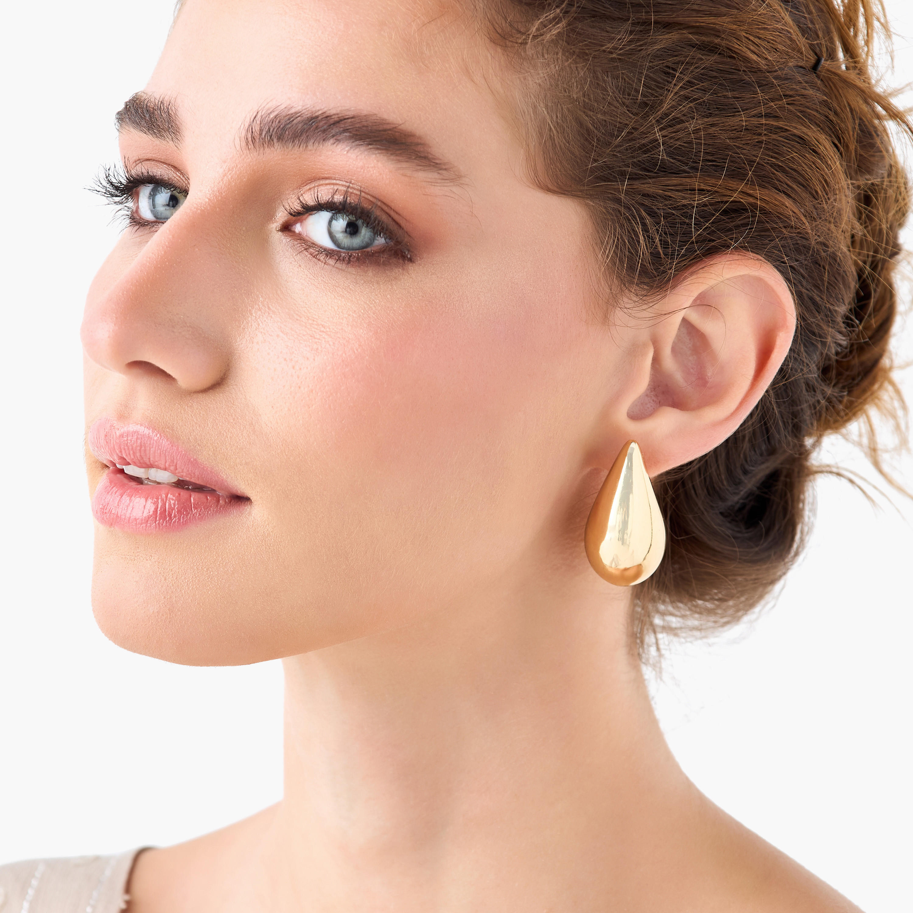 Tear Drop Shaped Earrings with Pushback Closure-women-watchesandjewellery-jewellery-earrings-image-2