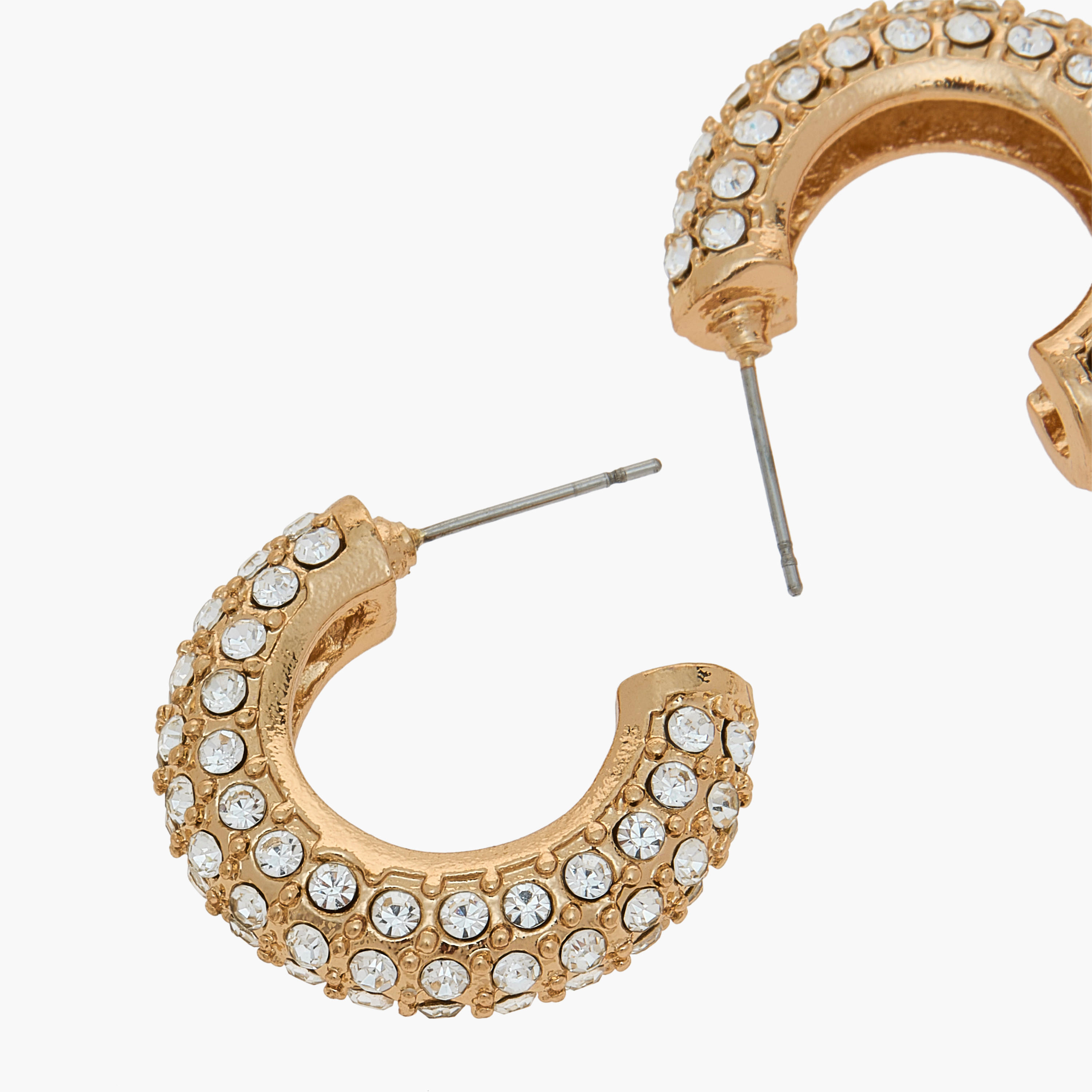 حلق مزيّن بمكبس إغلاق خلفي-women-watchesandjewellery-jewellery-earrings-image-2
