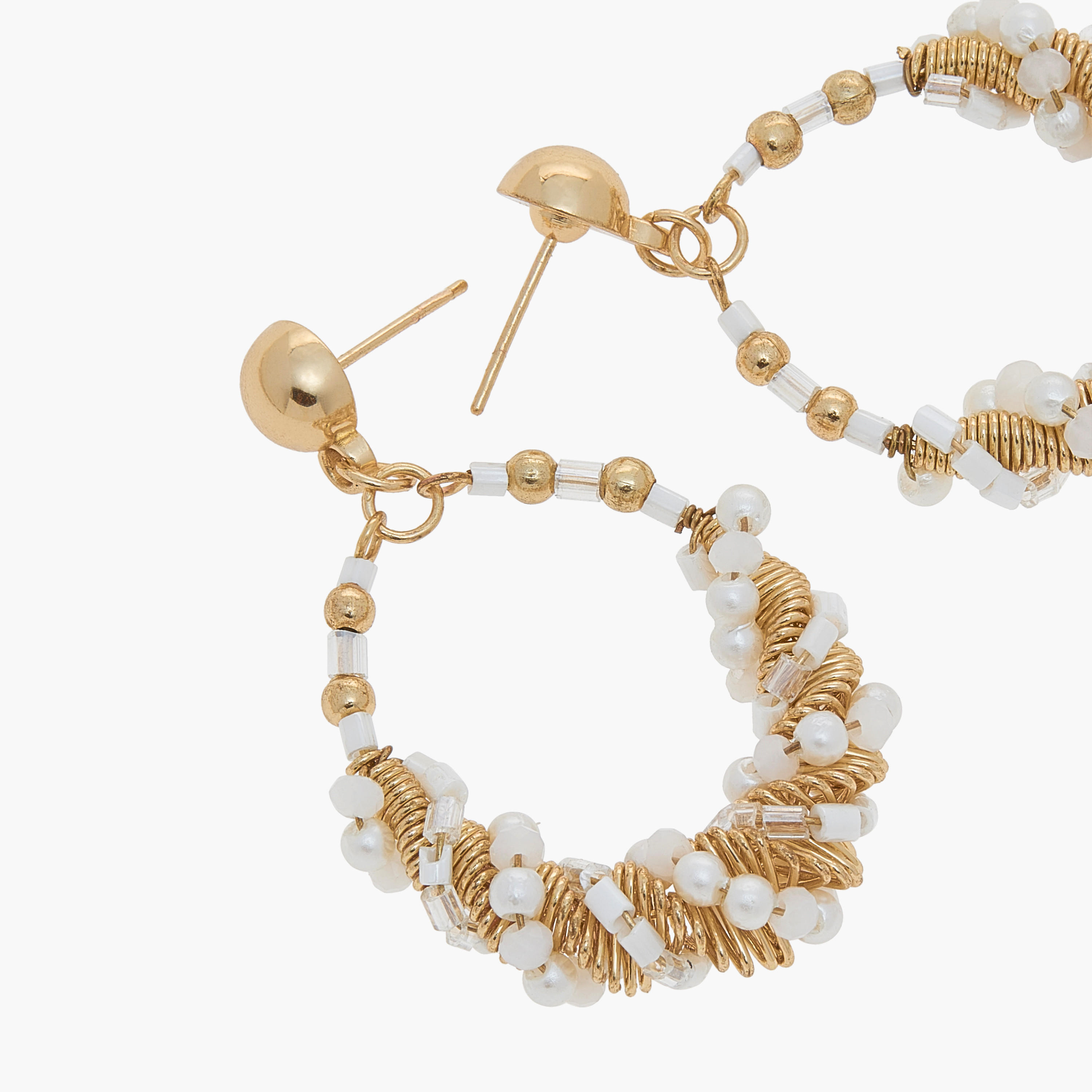 أقراط مزيّنة بمكبس إغلاق خلفي-women-watchesandjewellery-jewellery-earrings-image-2