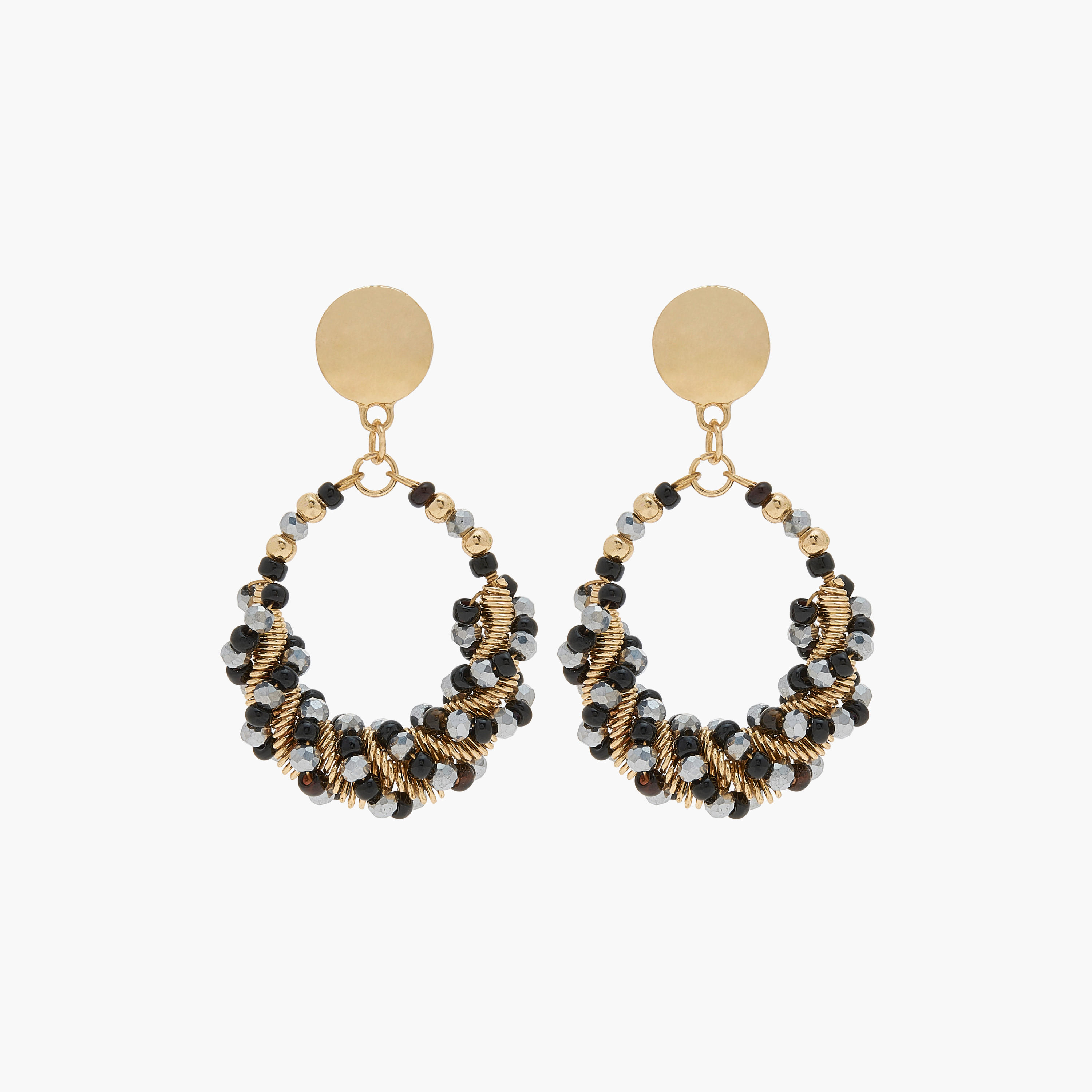 حلق مزيّن بمكبس إغلاق خلفي-women-watchesandjewellery-jewellery-earrings-image-1