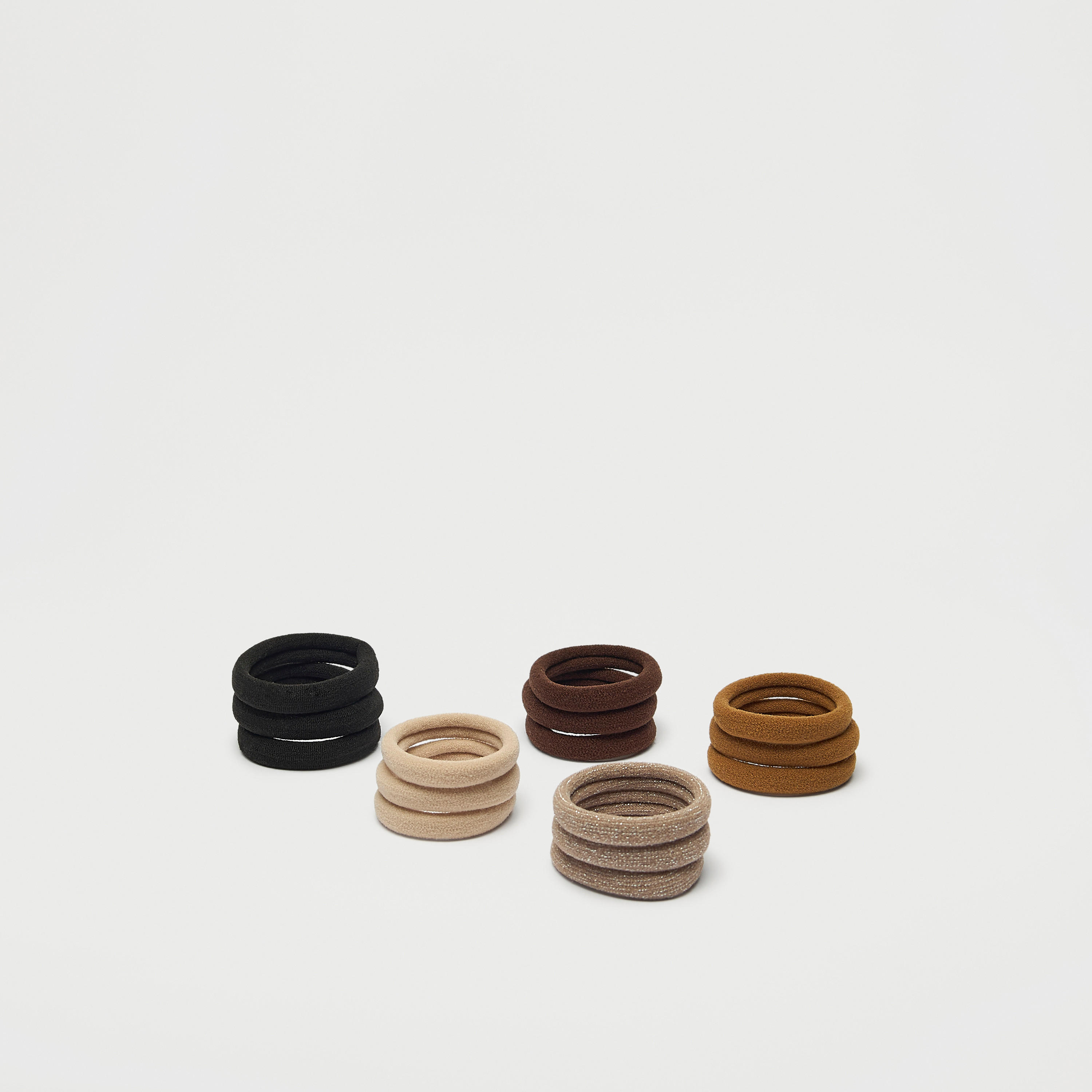 ربطات شعر سادة من جلوو - مجموعة 15 قطعة-women-hairaccessories-scrunchies-image-1