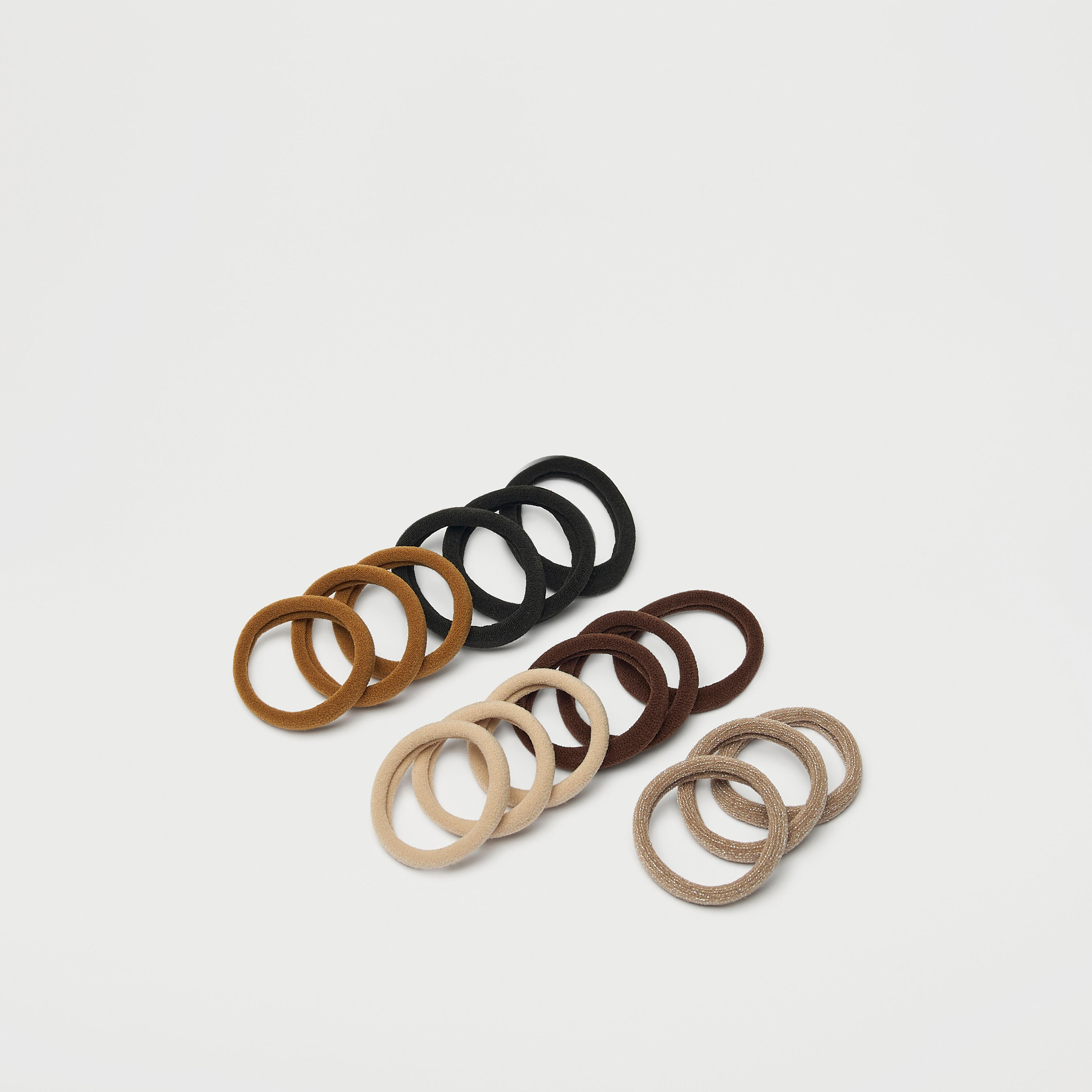 ربطات شعر سادة من جلوو - مجموعة 15 قطعة-women-hairaccessories-scrunchies-image-3