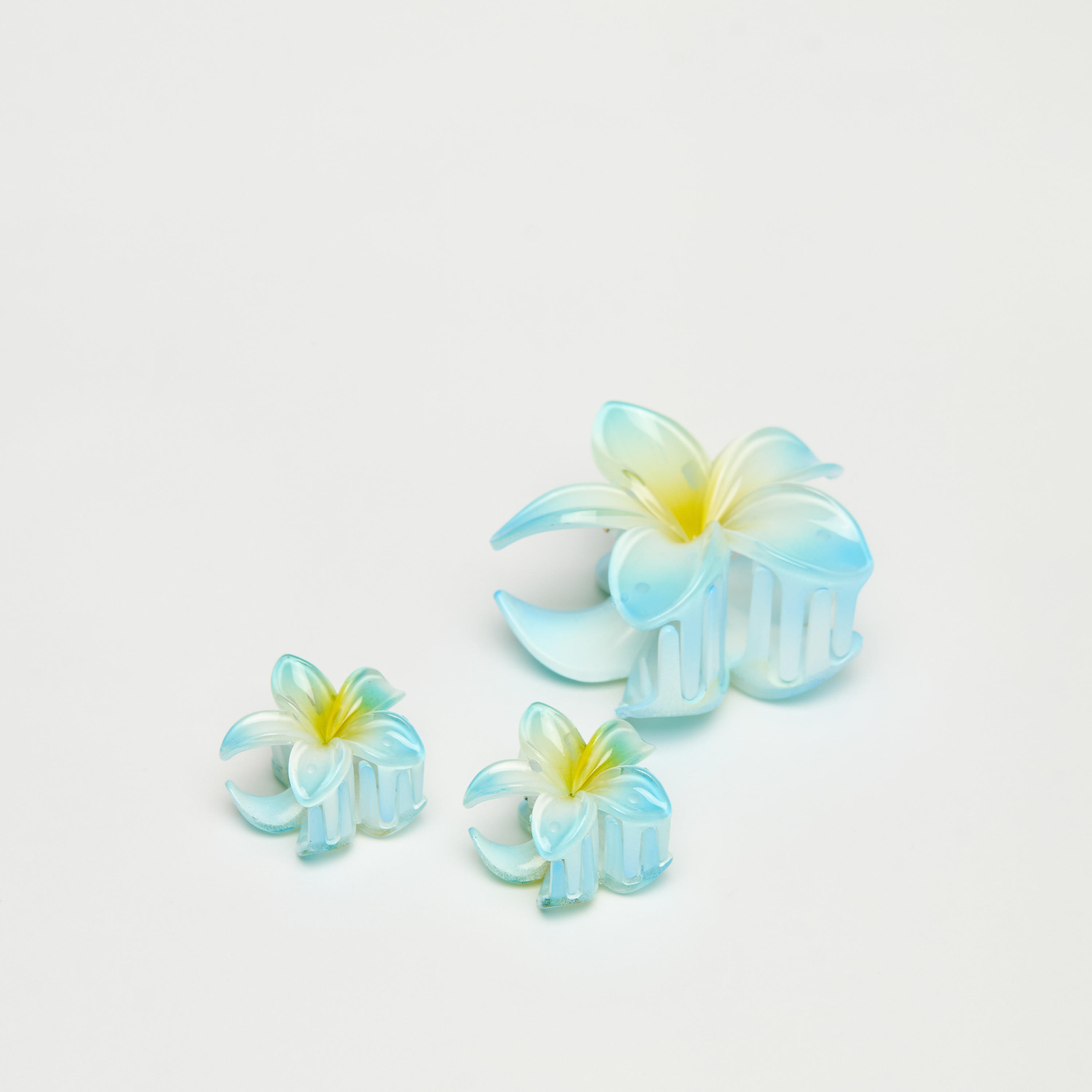 مشبك شعر بتصميم زهري من جلو - طقم من 3 قطع-women-hairaccessories-clamps-image-1