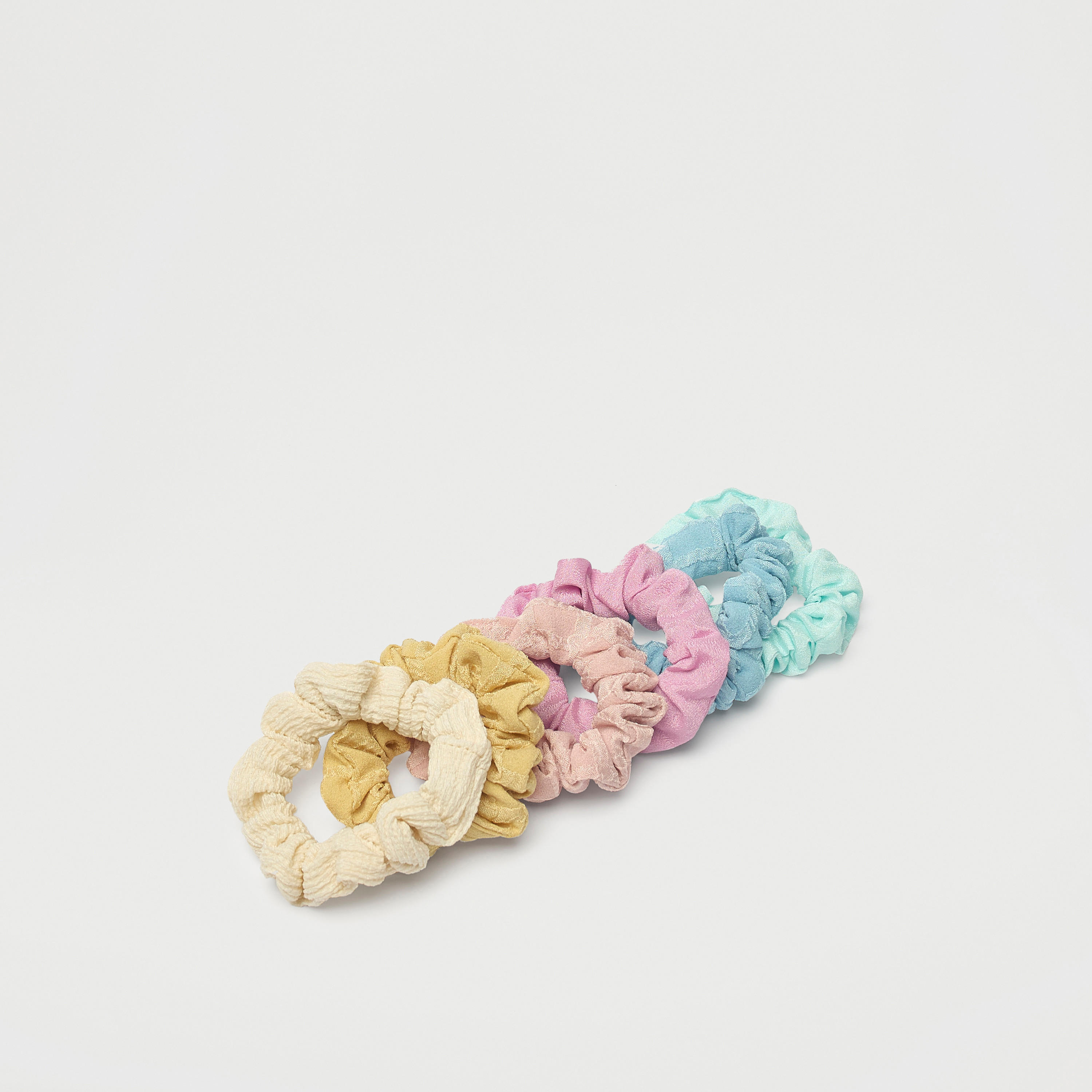 Set of 6 - Gloo Textured Scrunchies-women-hairaccessories-scrunchies-image-3