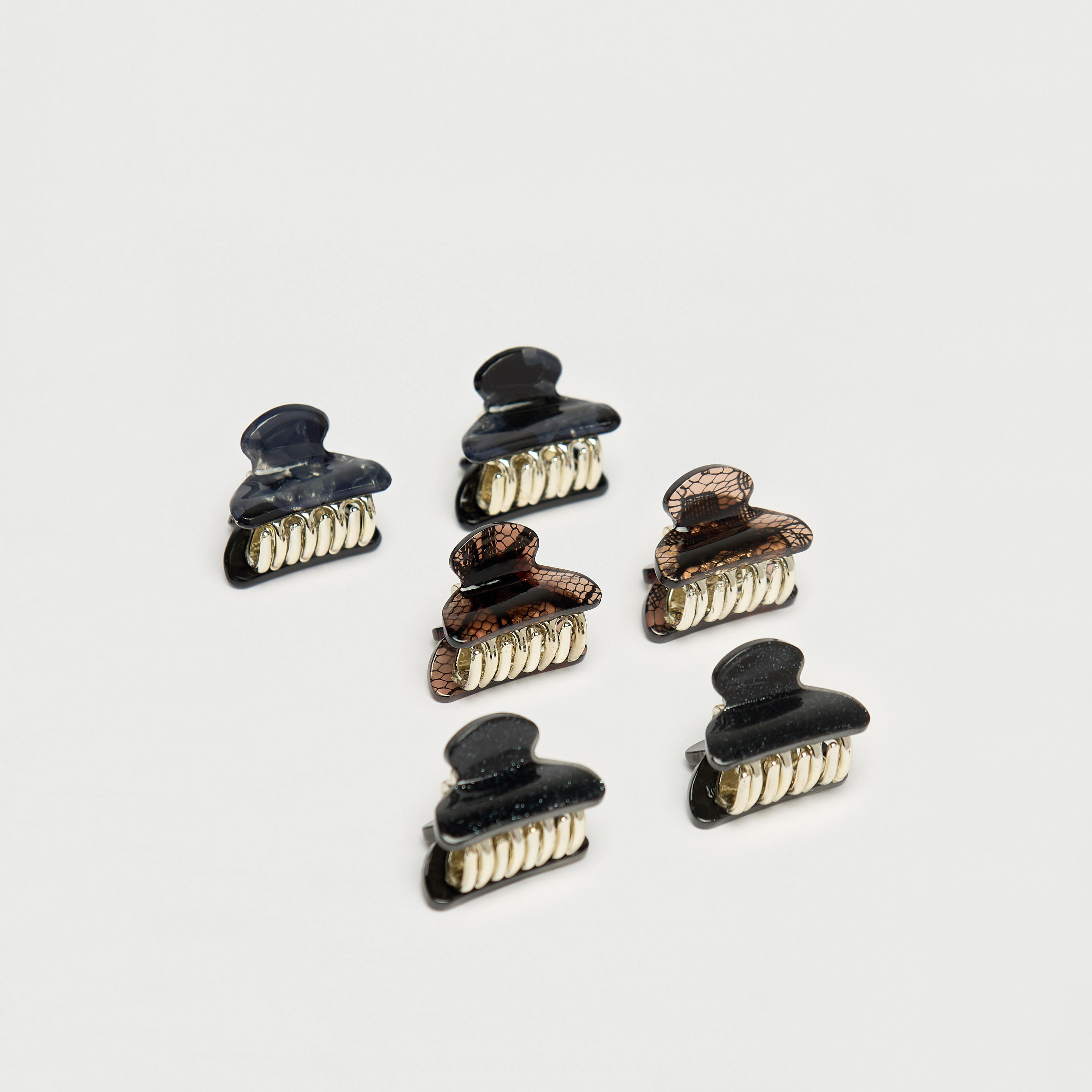مشابك شعر متنوعة من جلو - طقم 6 قطع-women-hairaccessories-clamps-image-1