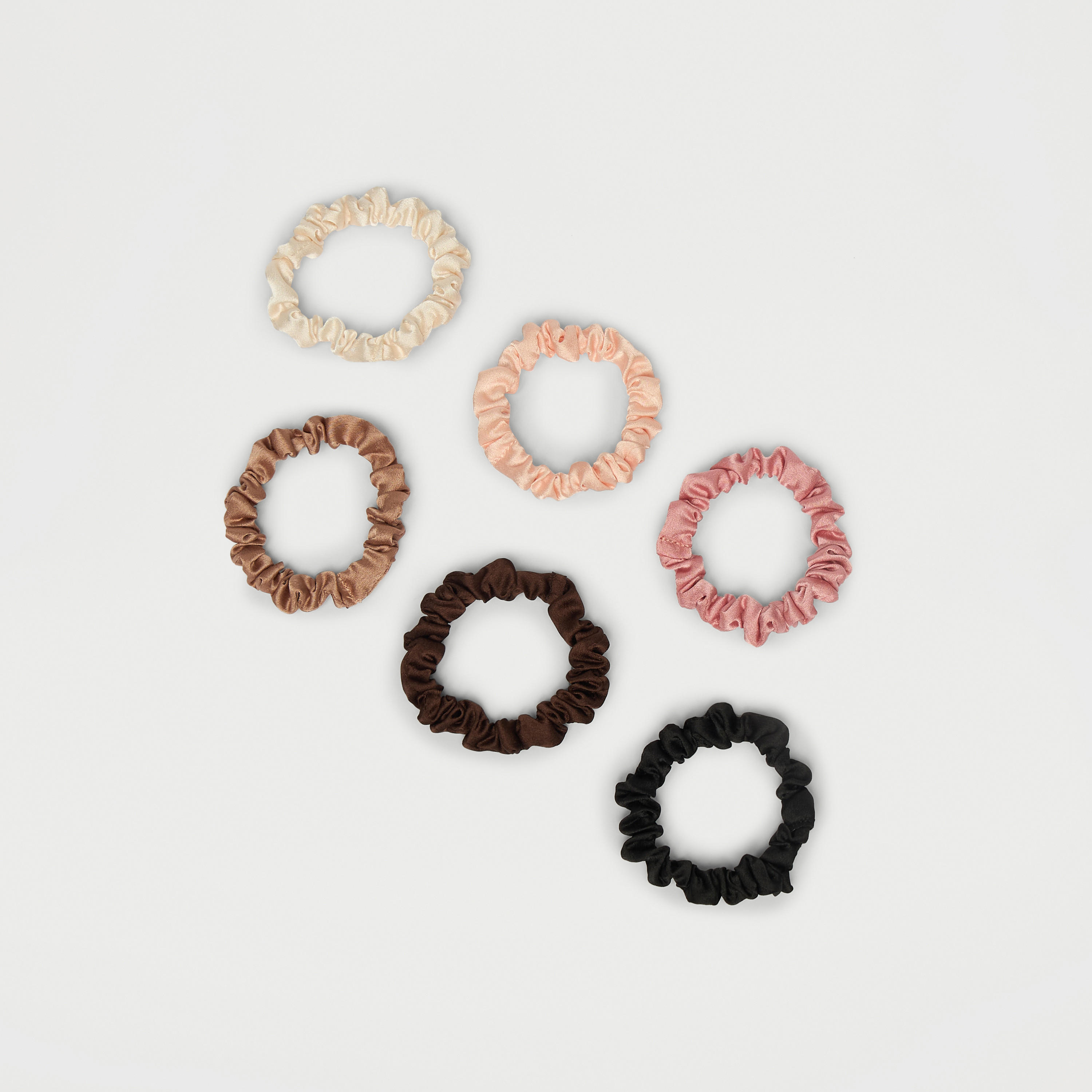 سكرانشي شعر بارز الملمس من جلوو - طقم 6 قطع-women-hairaccessories-scrunchies-image-2