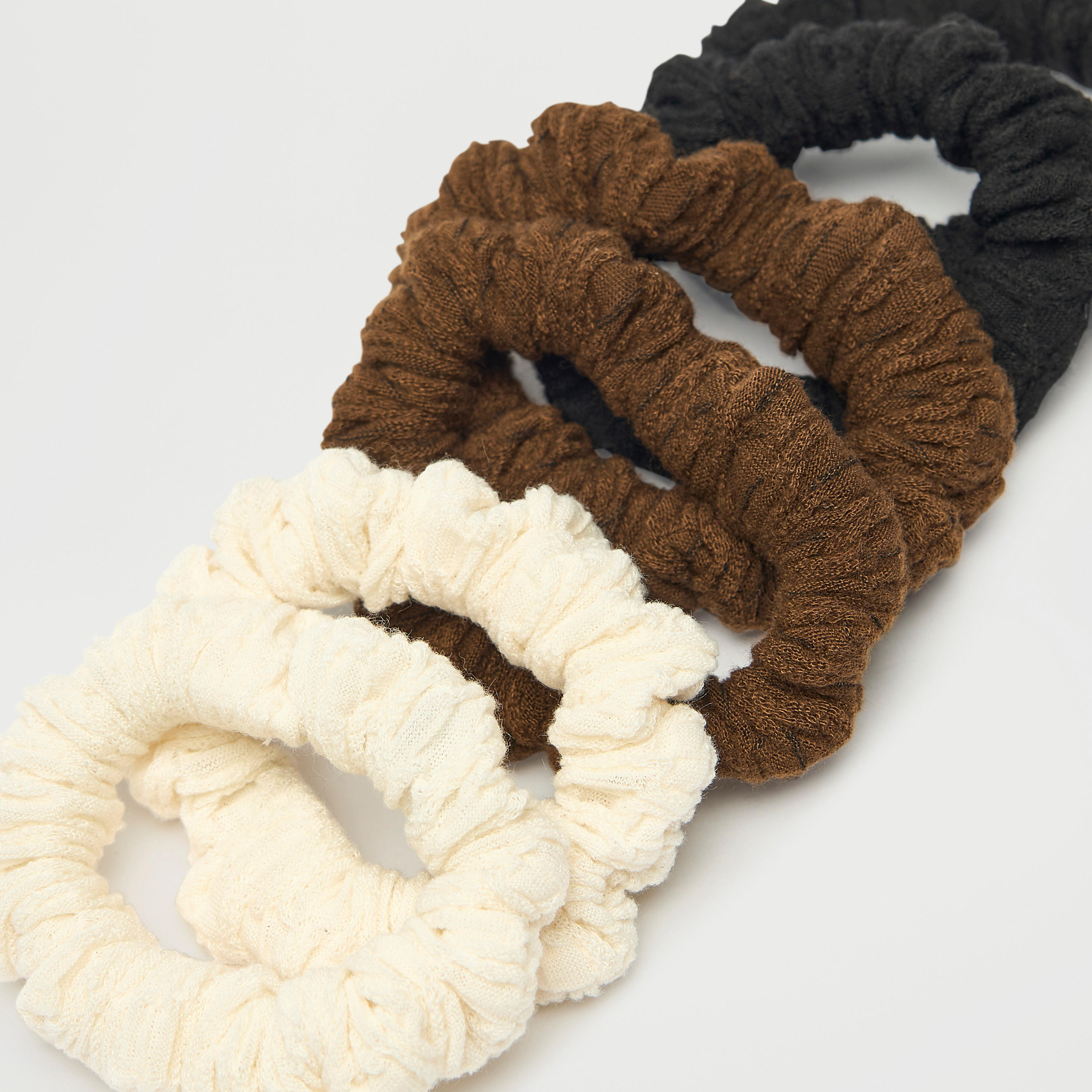 Set of 6 - Gloo Textured Scrunchie-women-hairaccessories-scrunchies-image-4