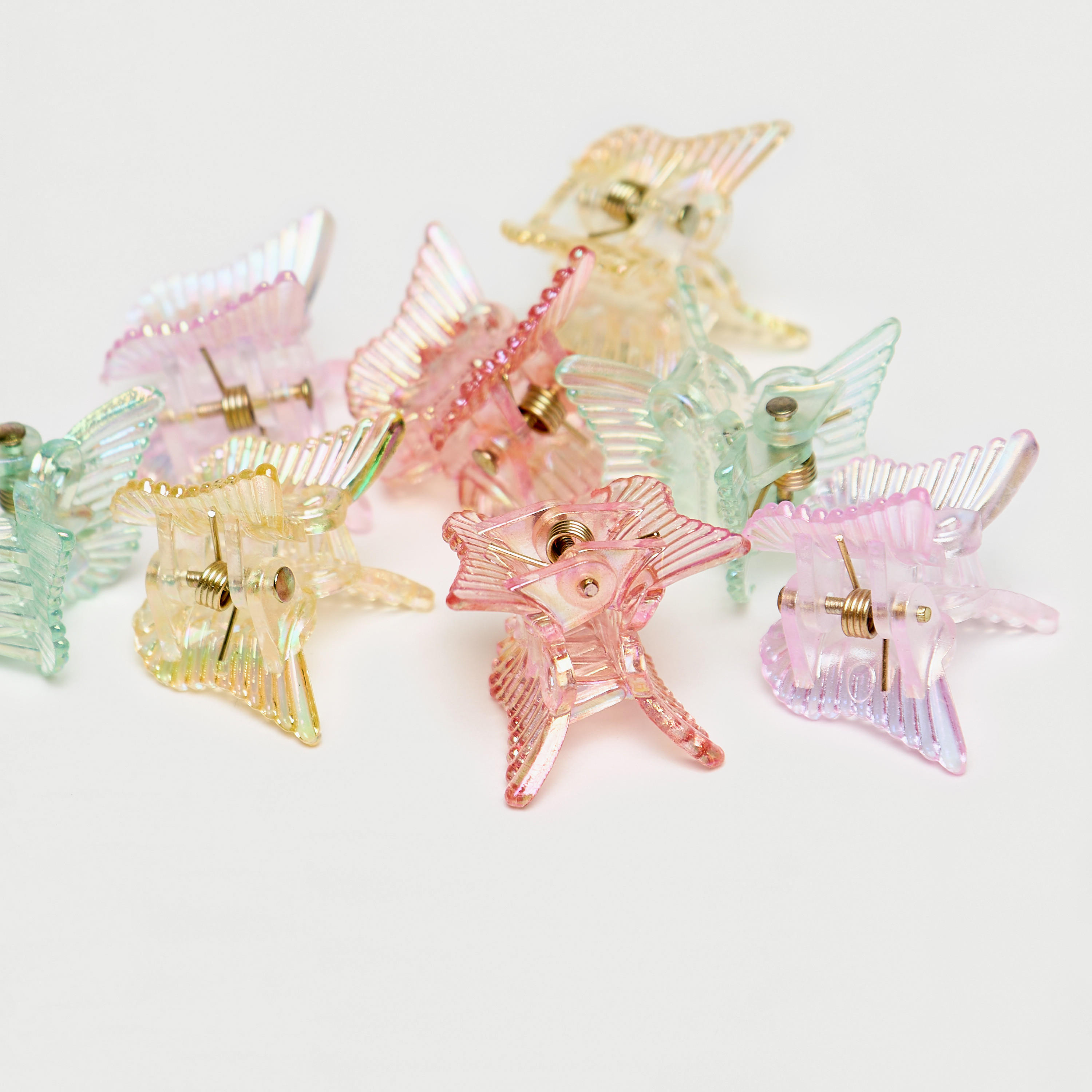 طقم مشابك شعر 8 قطع بتصميم فراشة من جلو-women-hairaccessories-clamps-image-3