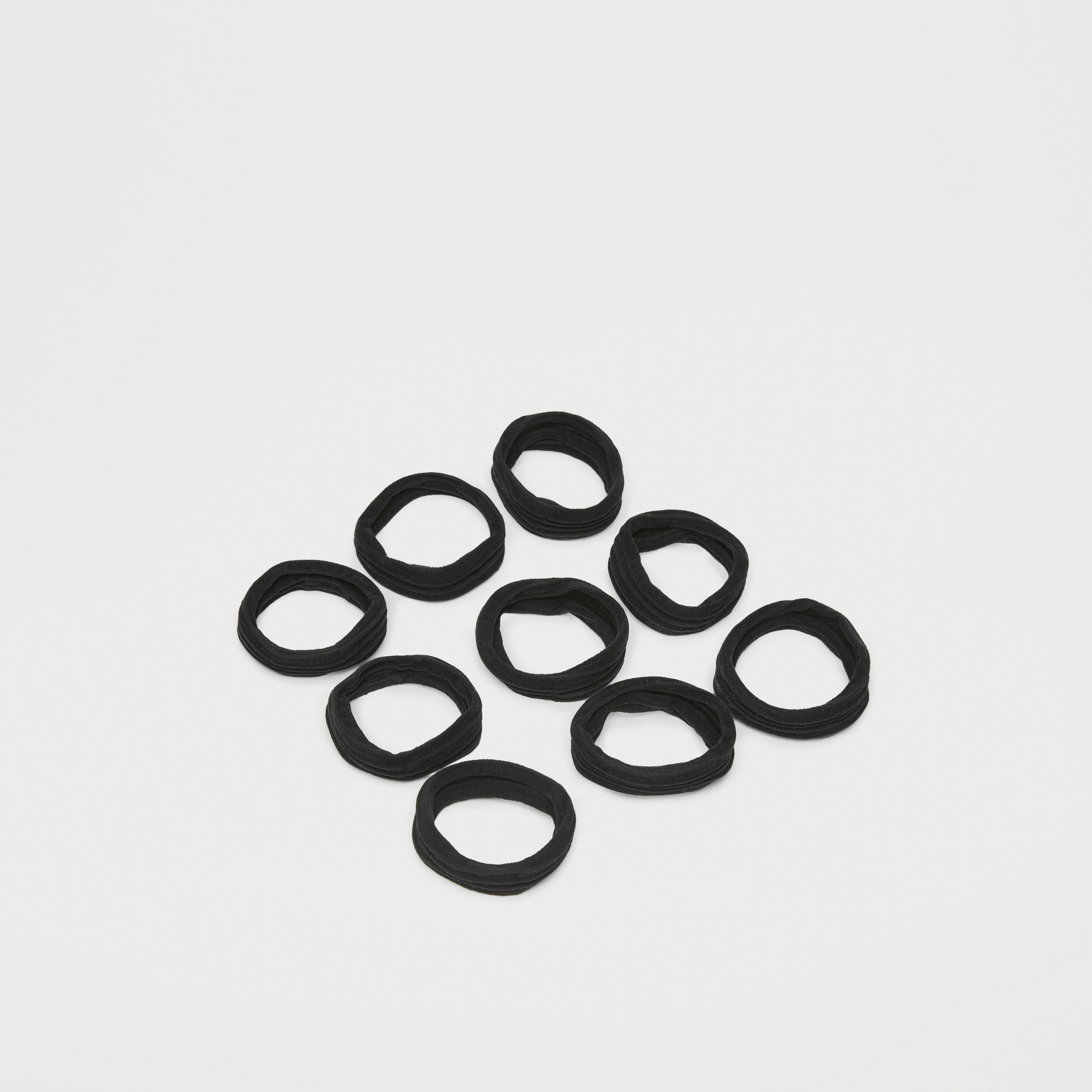 ربطات شعر مطّاطيّة سادة من جلوو - طقم 9 قطع-women-hairaccessories-scrunchies-image-3