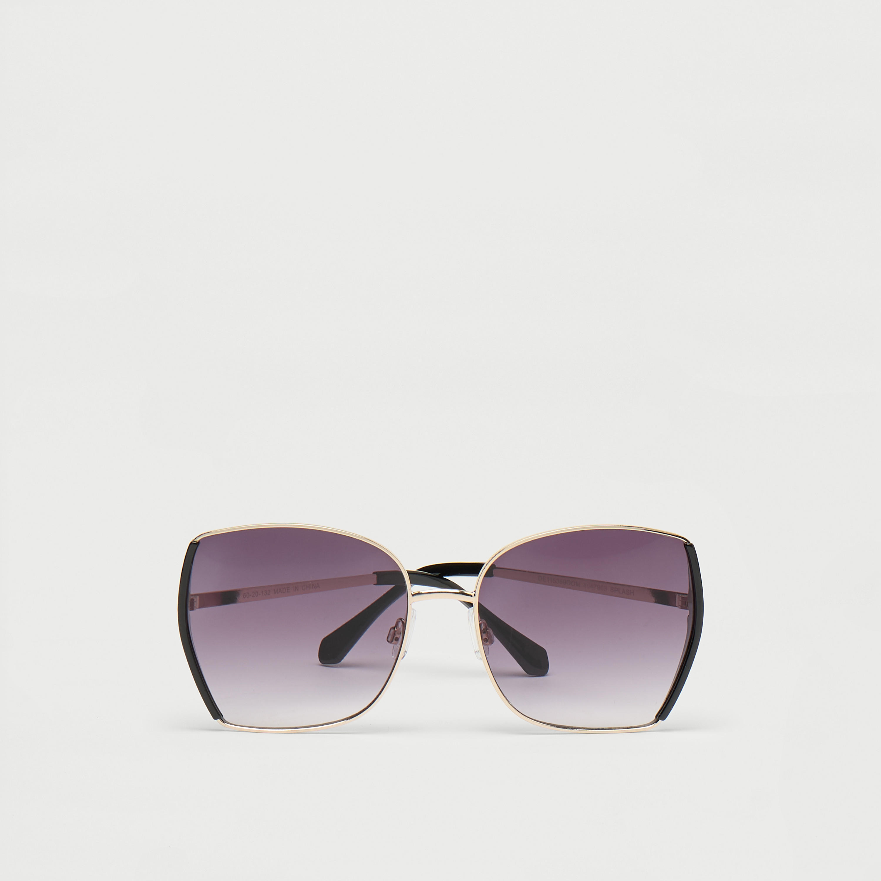 نظّارة شمسيّة بعدسات ملوّنة وإطار كامل ووسادات أنف-women-sunglasses-image-1