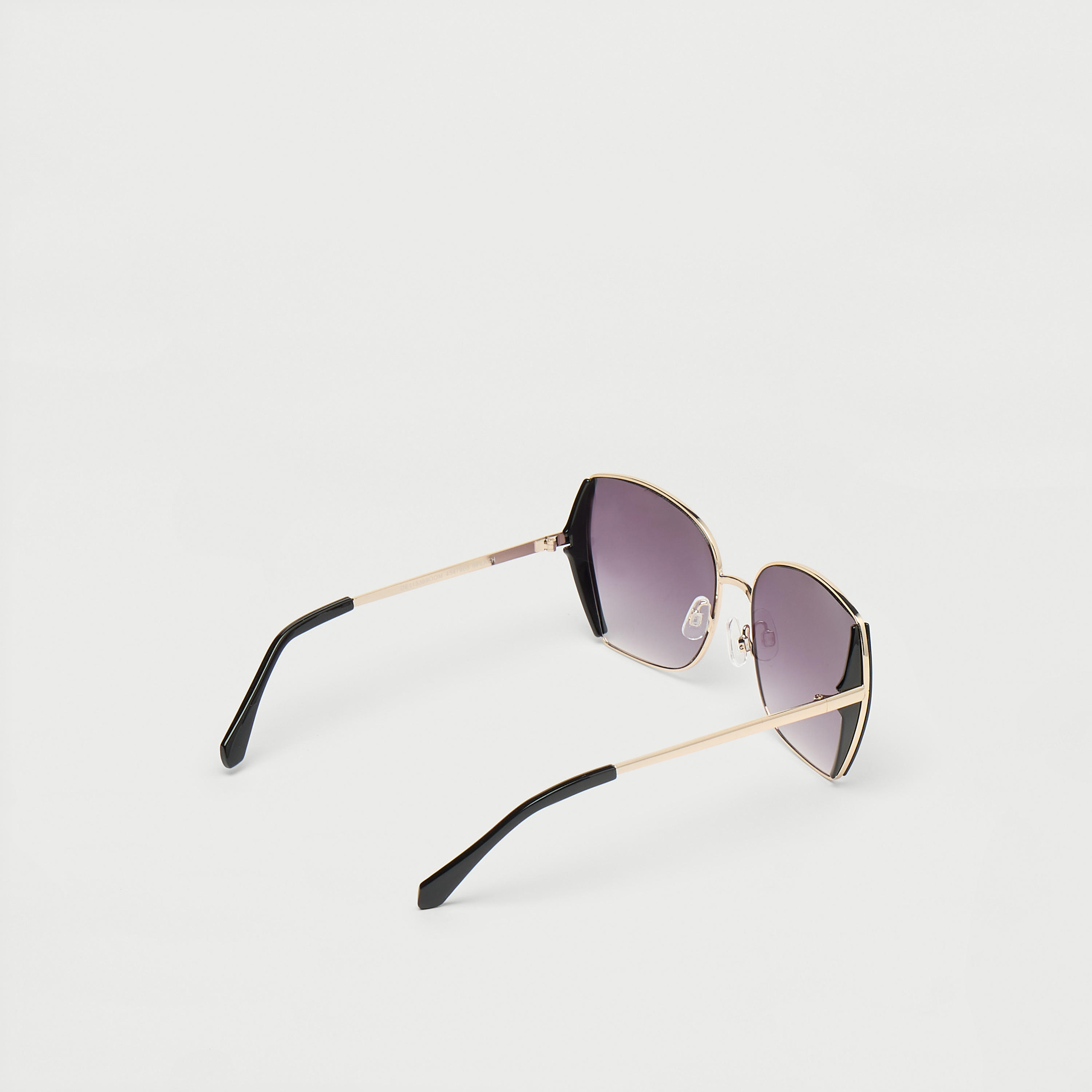 نظّارة شمسيّة بعدسات ملوّنة وإطار كامل ووسادات أنف-women-sunglasses-image-3