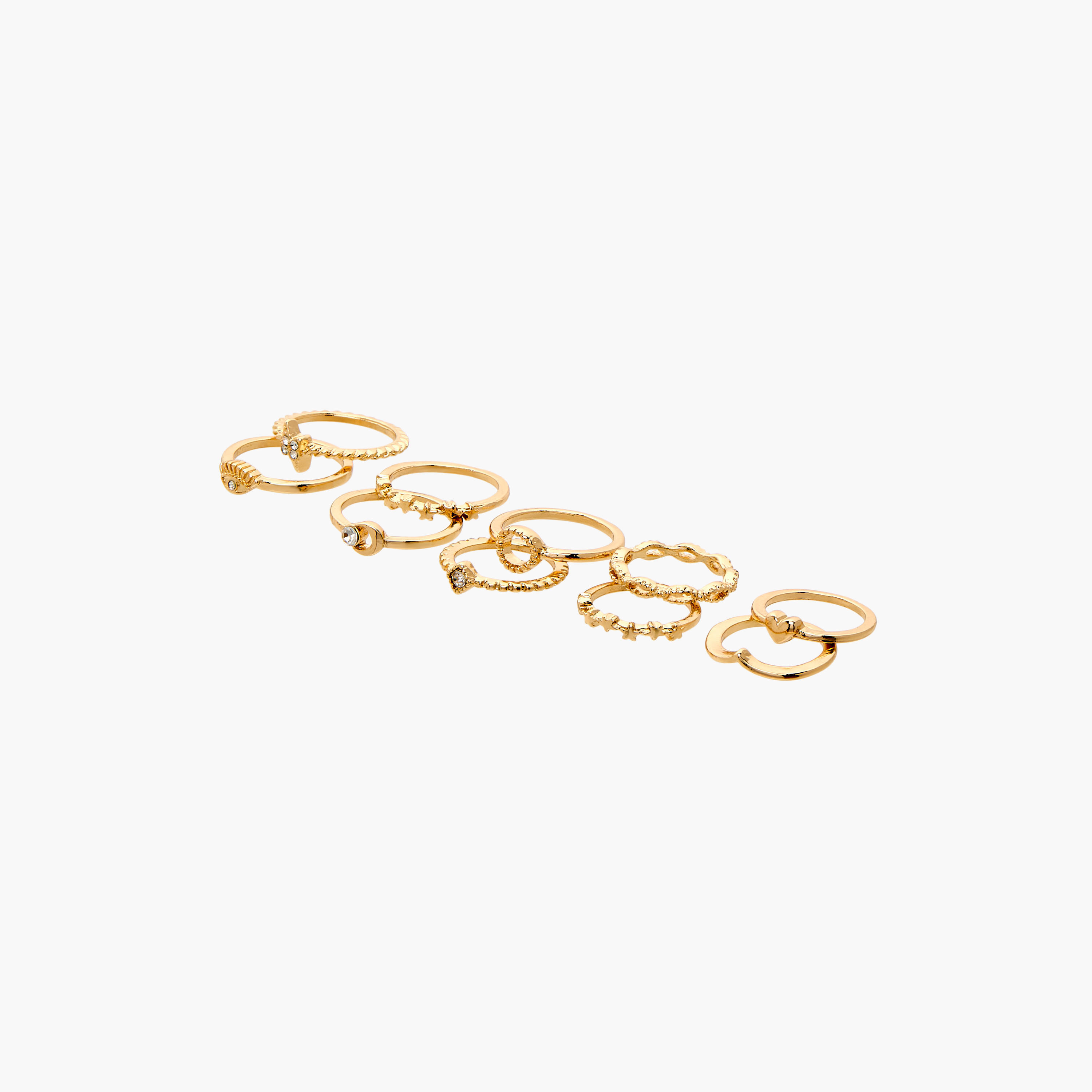 خواتم متنوّعة - طقم من 10 قطع-women-watchesandjewellery-jewellery-rings-image-4
