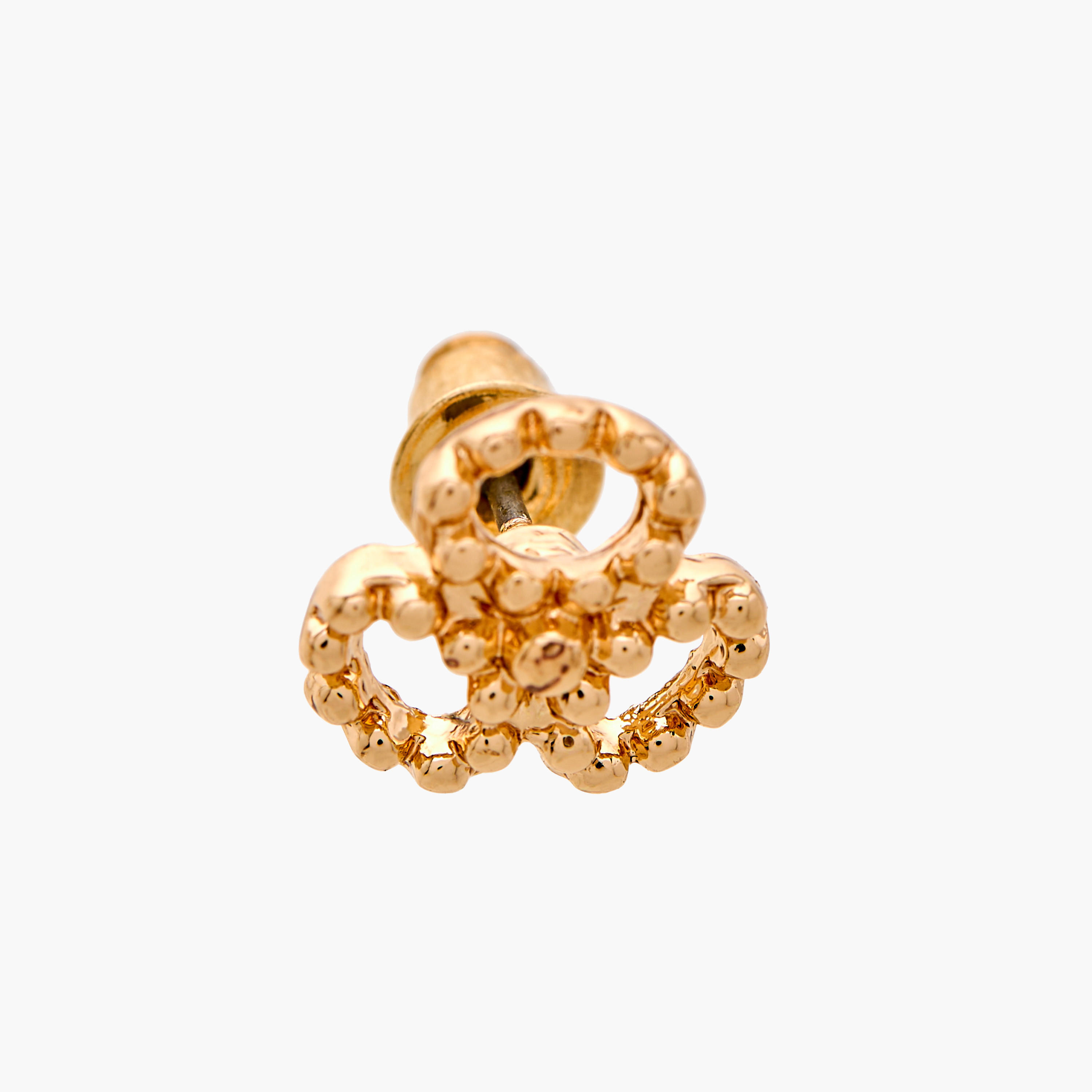 حلق ميتاليك مرصع بمكبس إغلاق خلفي من جلوو - مجموعة 12 زوج-women-watchesandjewellery-jewellery-earrings-image-5
